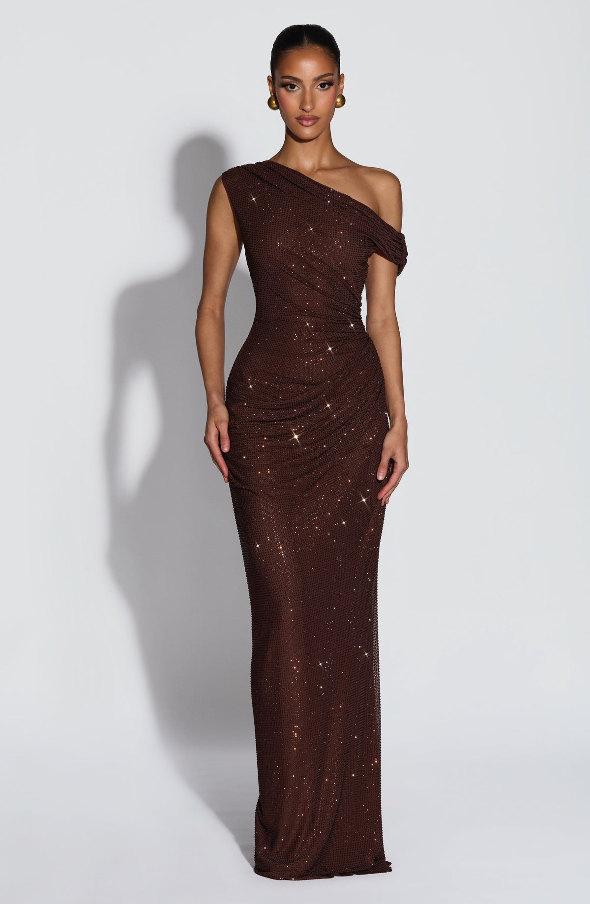 Belavie Ottiliella Maxi Dress - Plum Brown