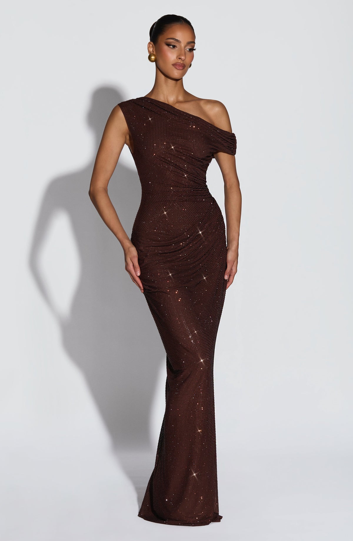 Belavie Ottiliella Maxi Dress - Plum Brown