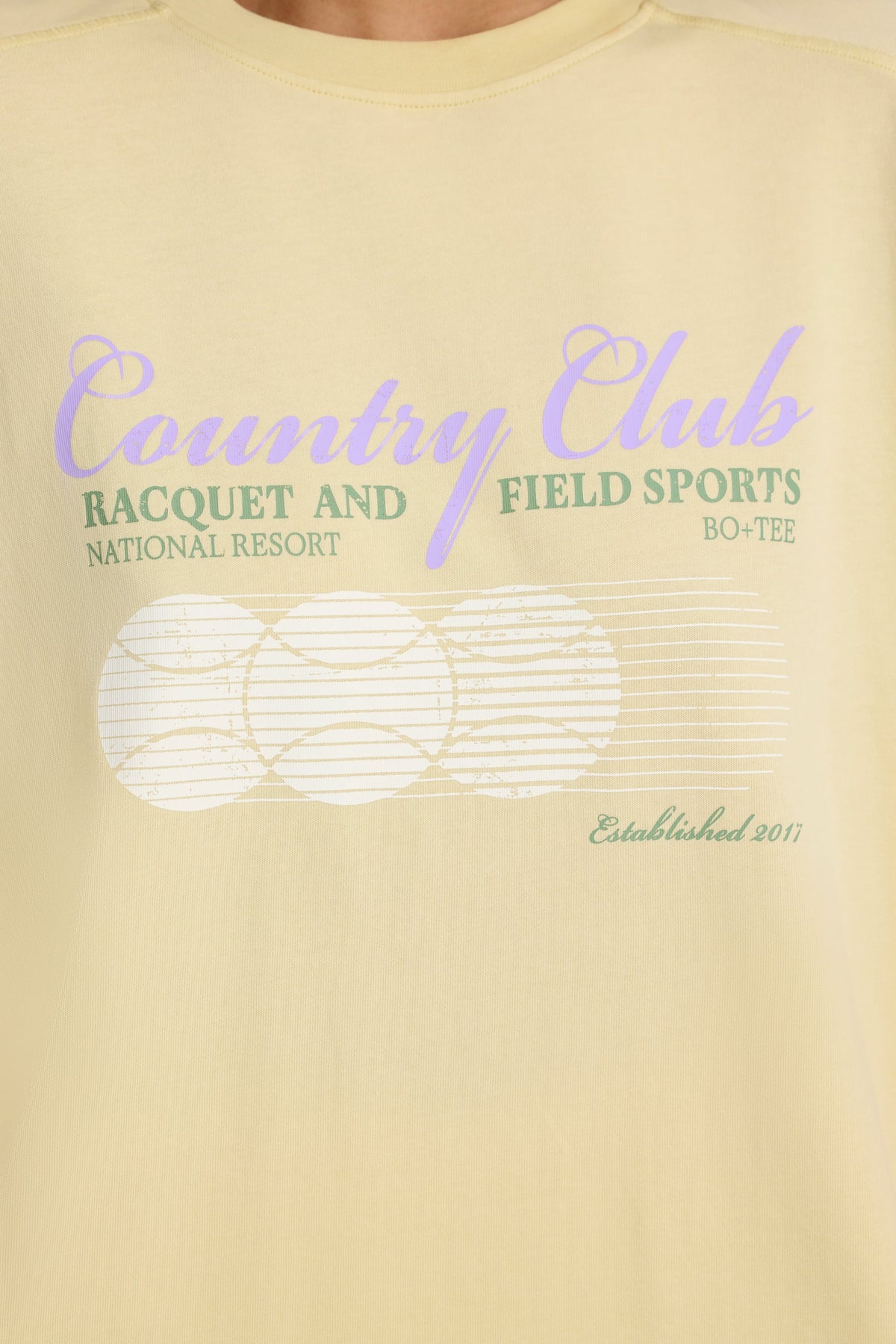 Belavie Oversized Graphic T-Shirt in Lemon