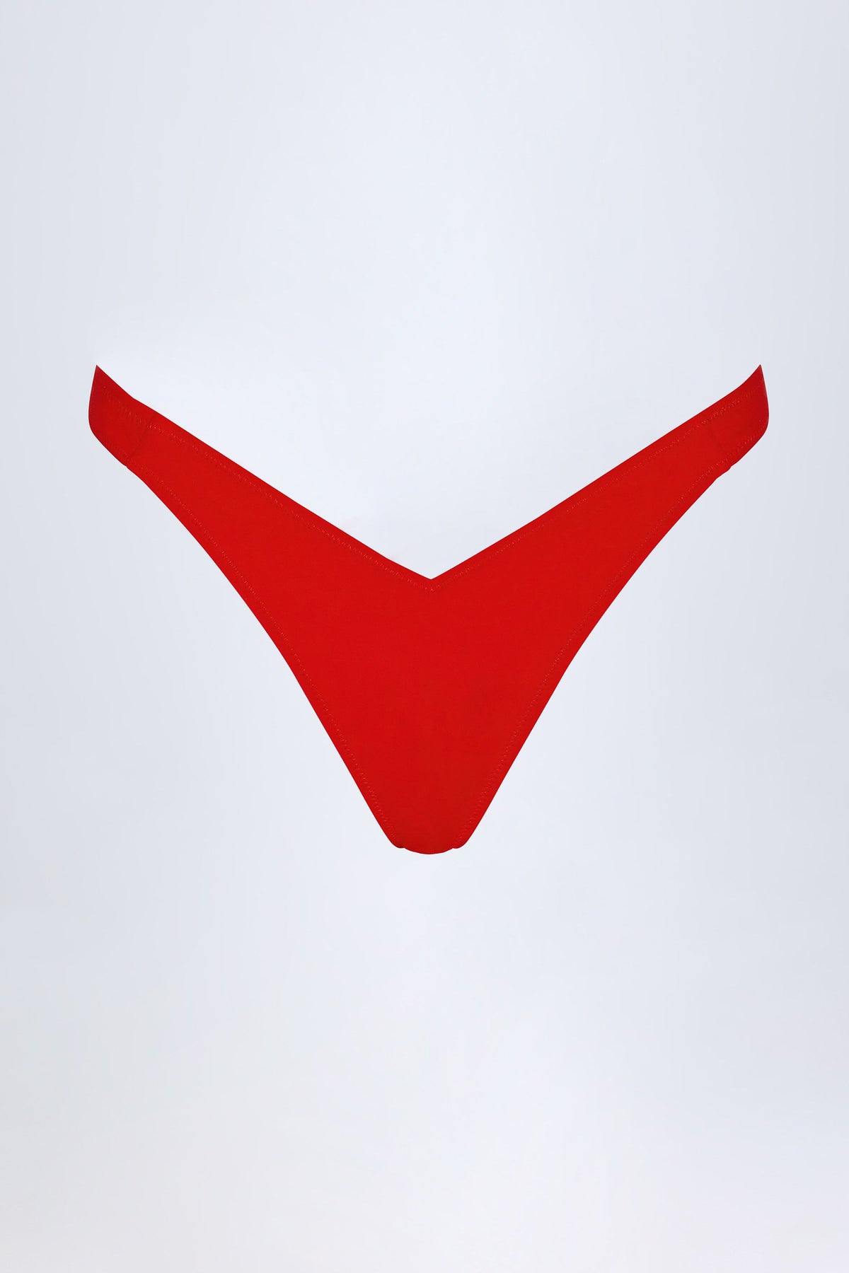 Belavie Pacifice Ruched Cheeky Bikini Bottoms in Fiery Red