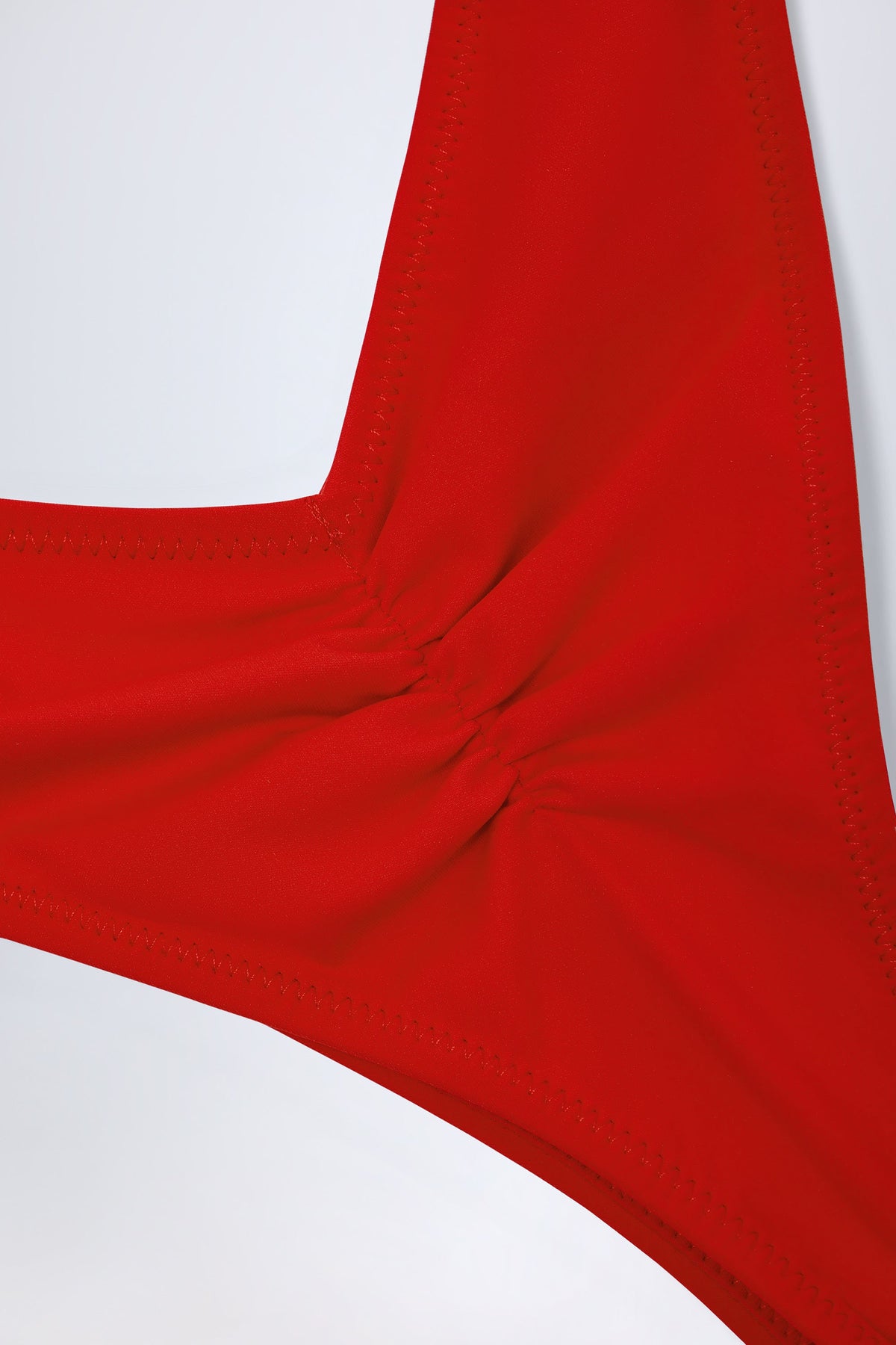 Belavie Pacifice Ruched Cheeky Bikini Bottoms in Fiery Red