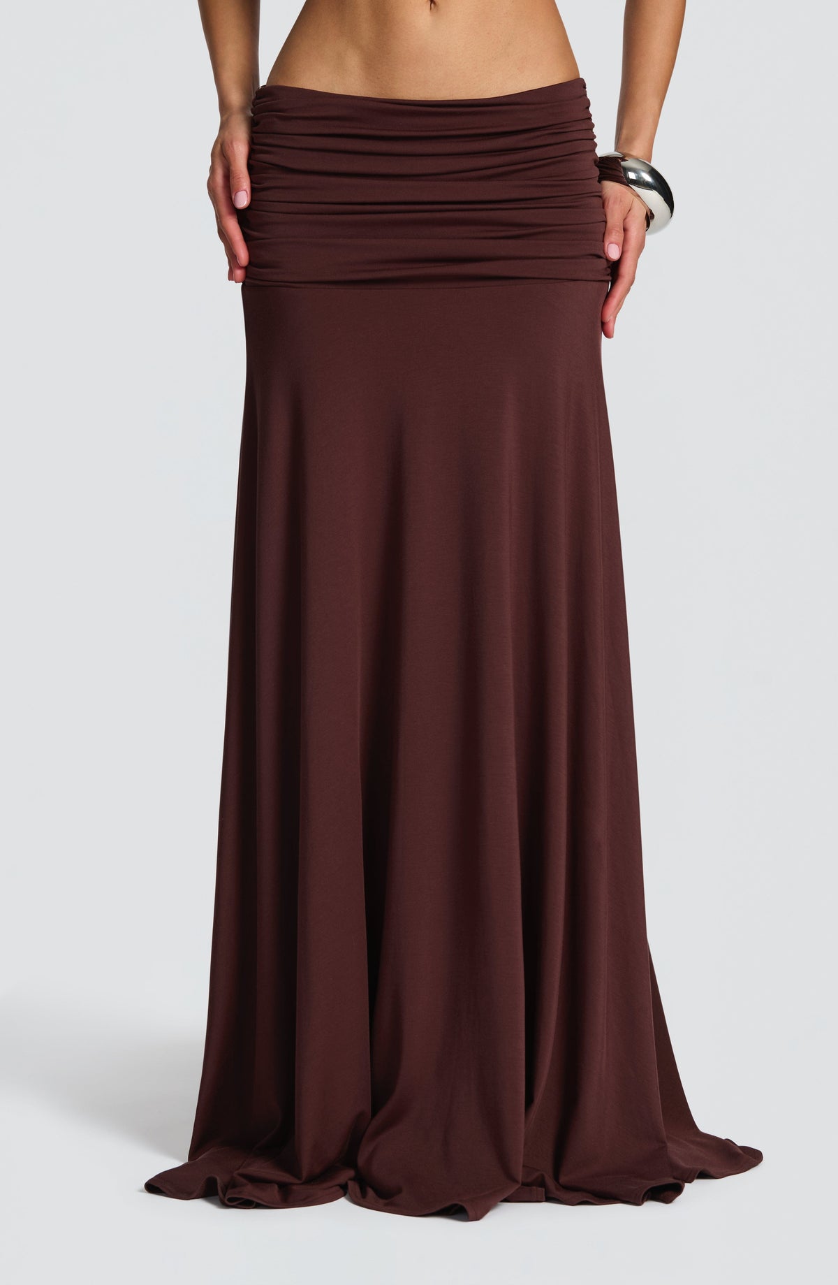 Belavie Paigella Maxi Skirt - Plum Brown