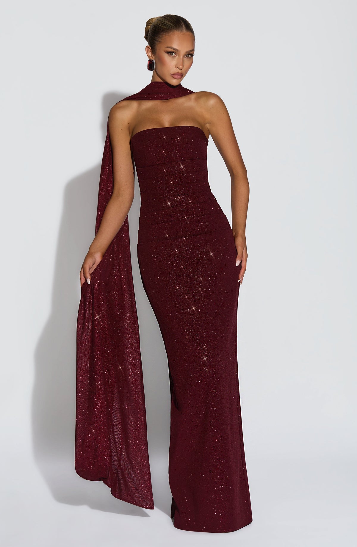 Belavie Pandrella Maxi Dress - Wine Sparkle