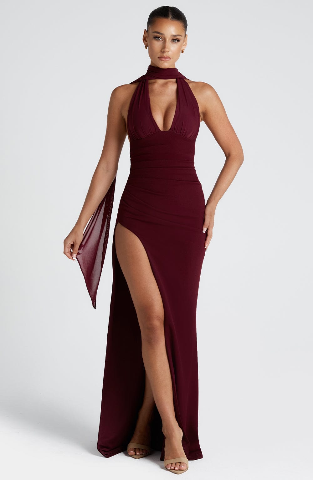 Belavie Paulinella Maxi Dress - Cherry Lacquer