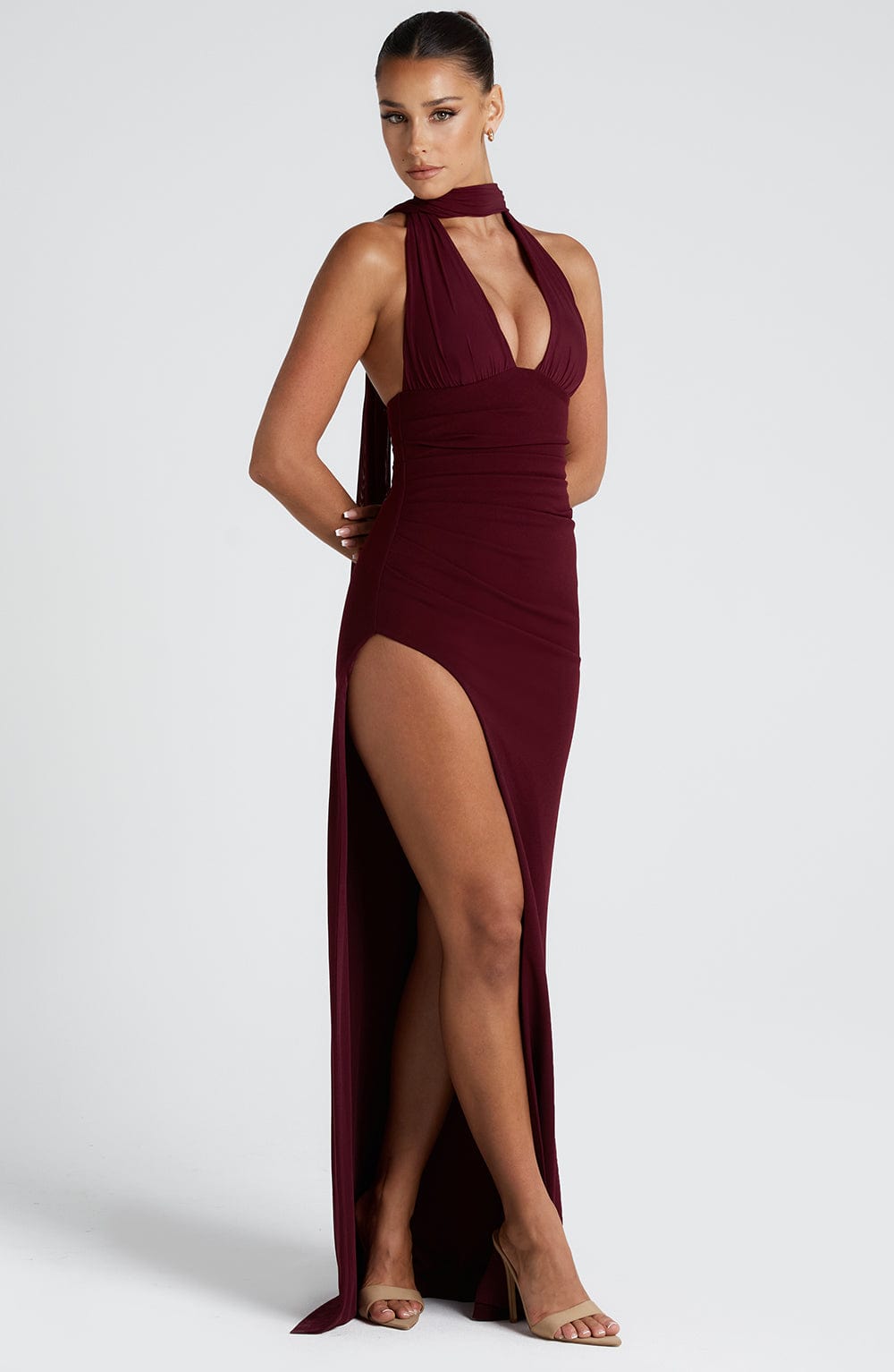 Belavie Paulinella Maxi Dress - Cherry Lacquer
