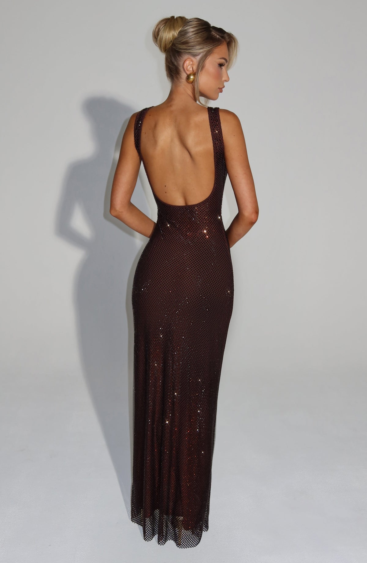 Belavie Petrella Maxi Dress - Plum Brown