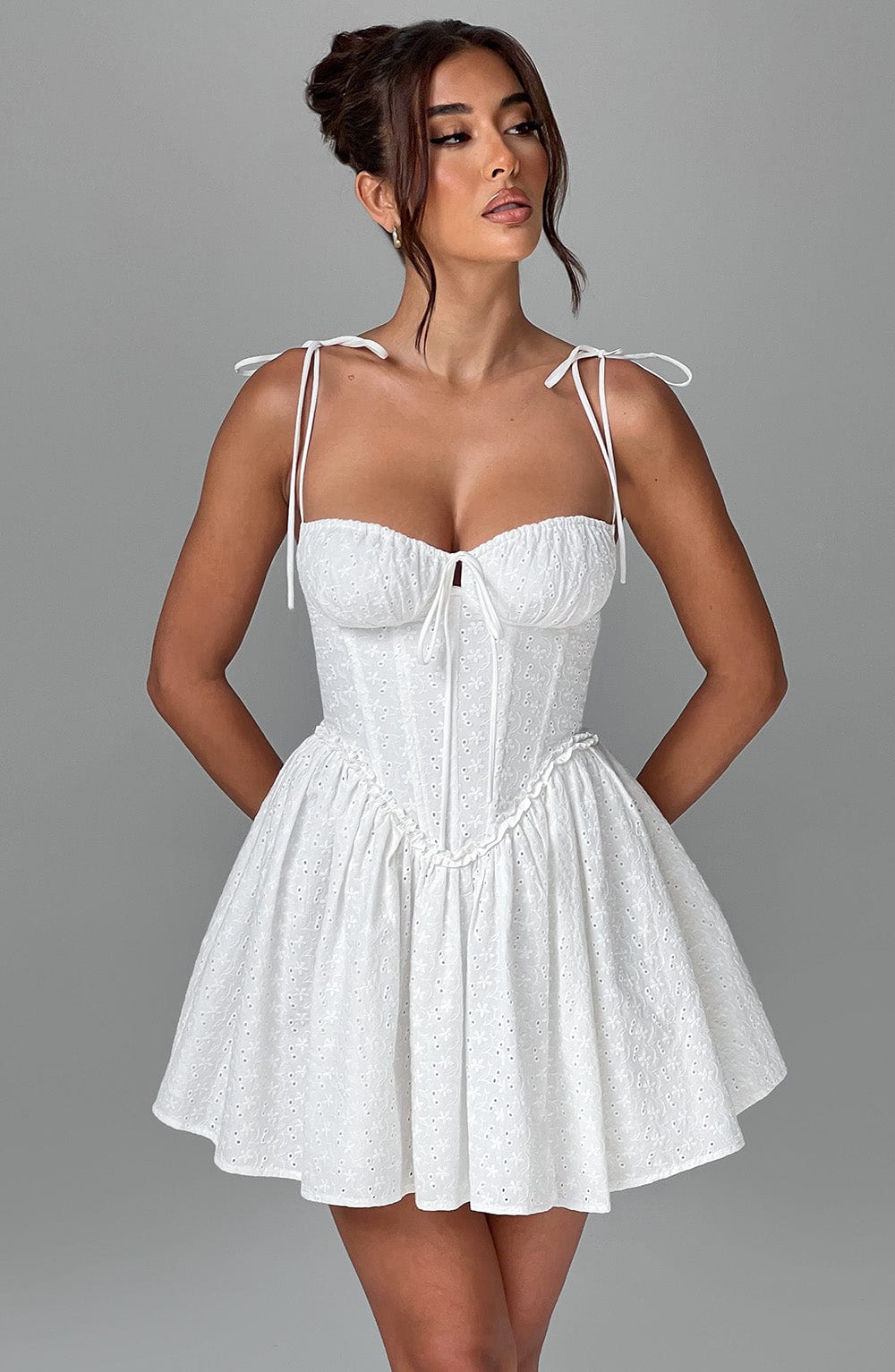 Belavie Phoebella Mini Dress - Ivory