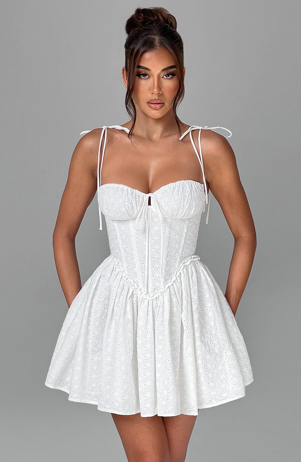 Belavie Phoebella Mini Dress - Ivory