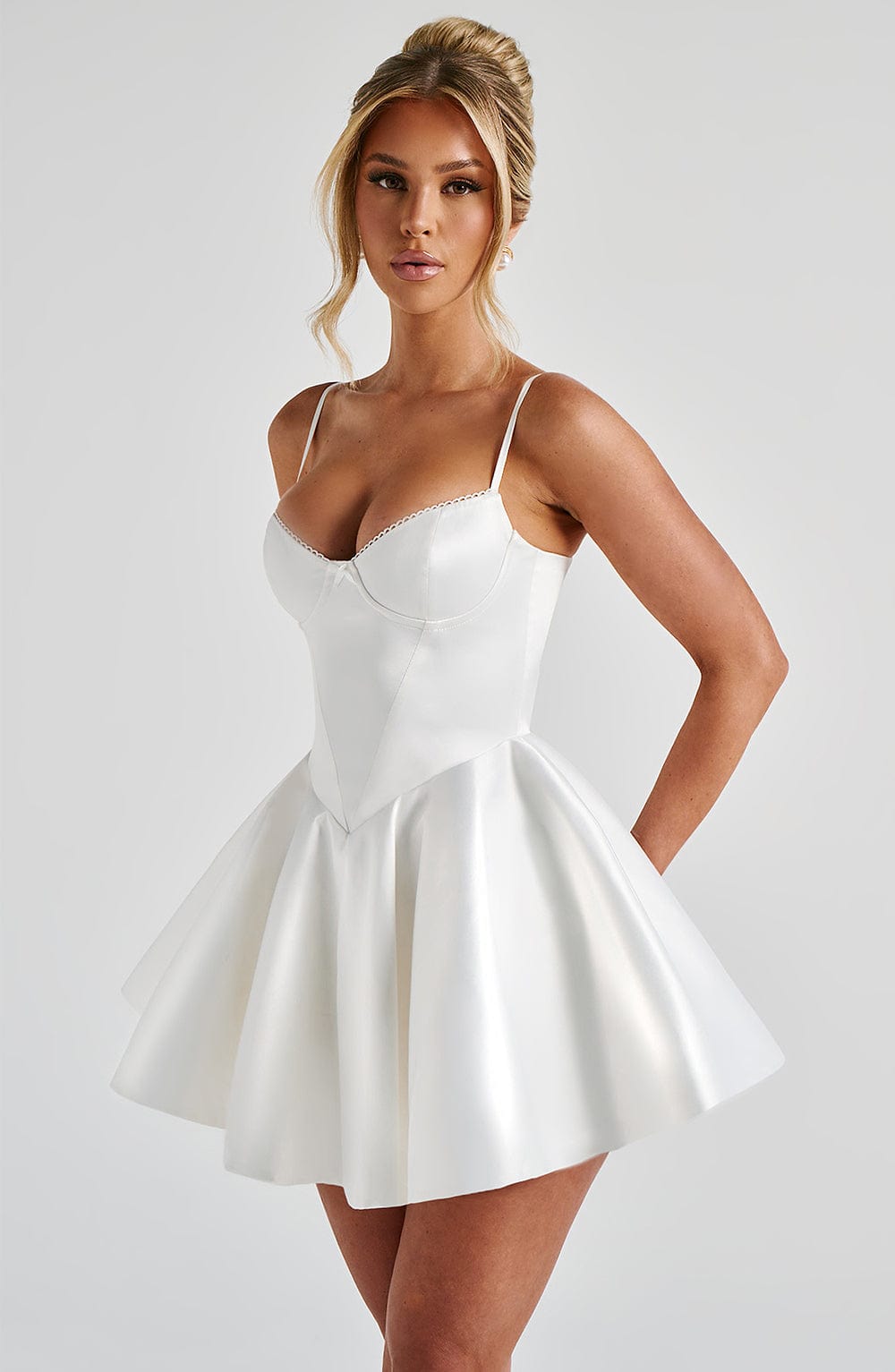 Belavie Poppia Mini Dress - Ivory