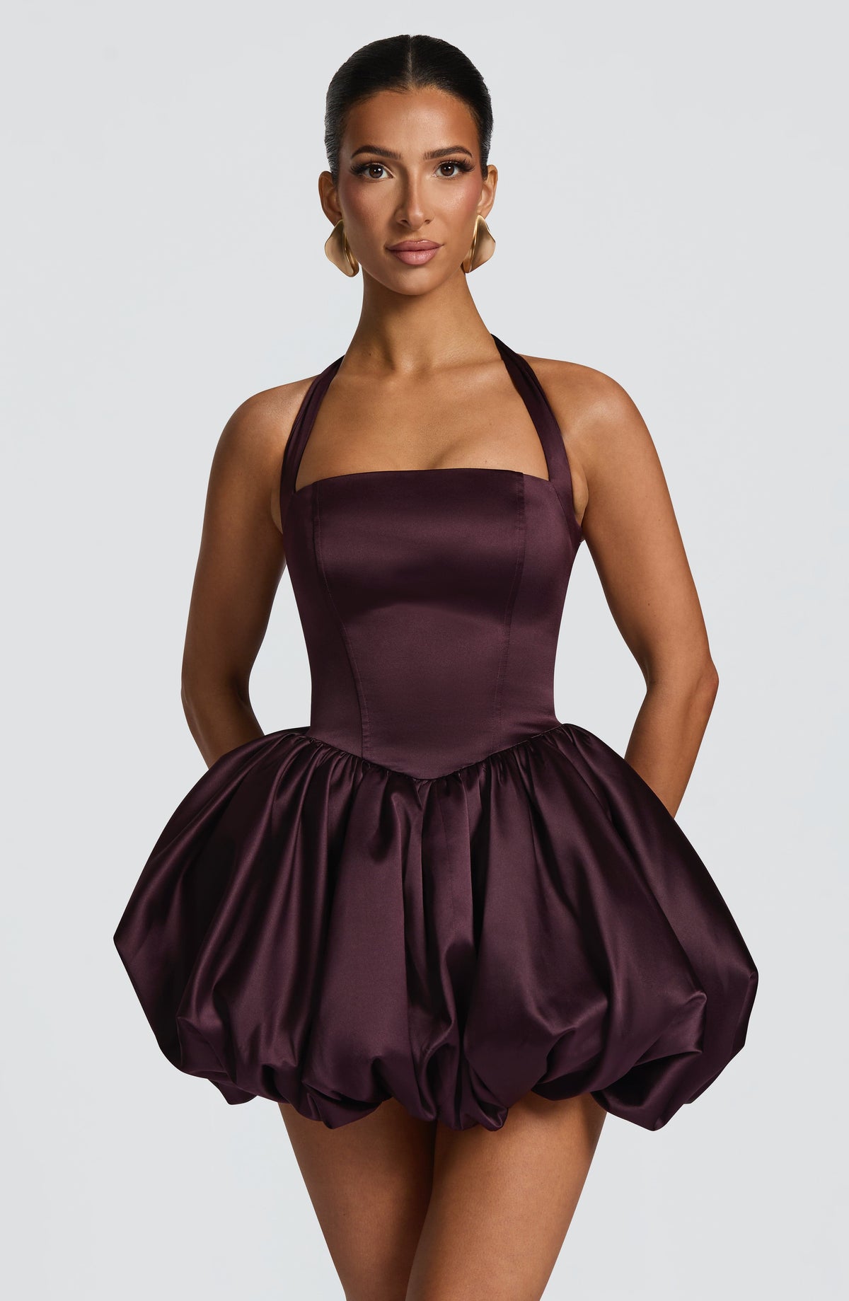 Belavie Prudencella Mini Dress - Plum