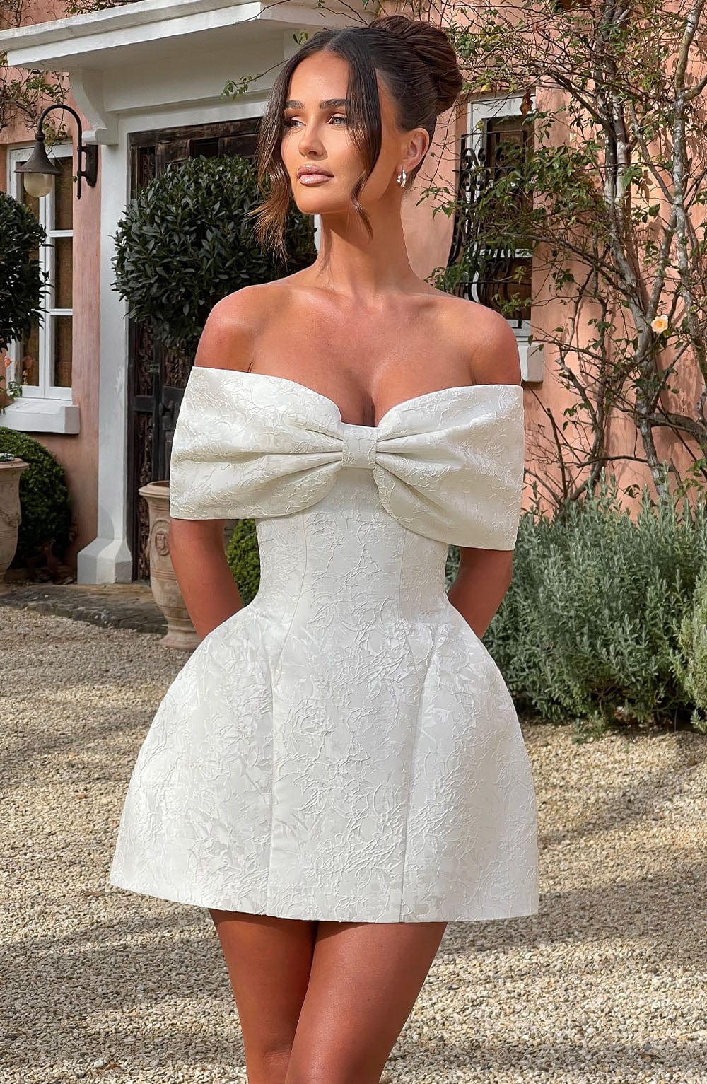Belavie Raquela Mini Dress - Ivory
