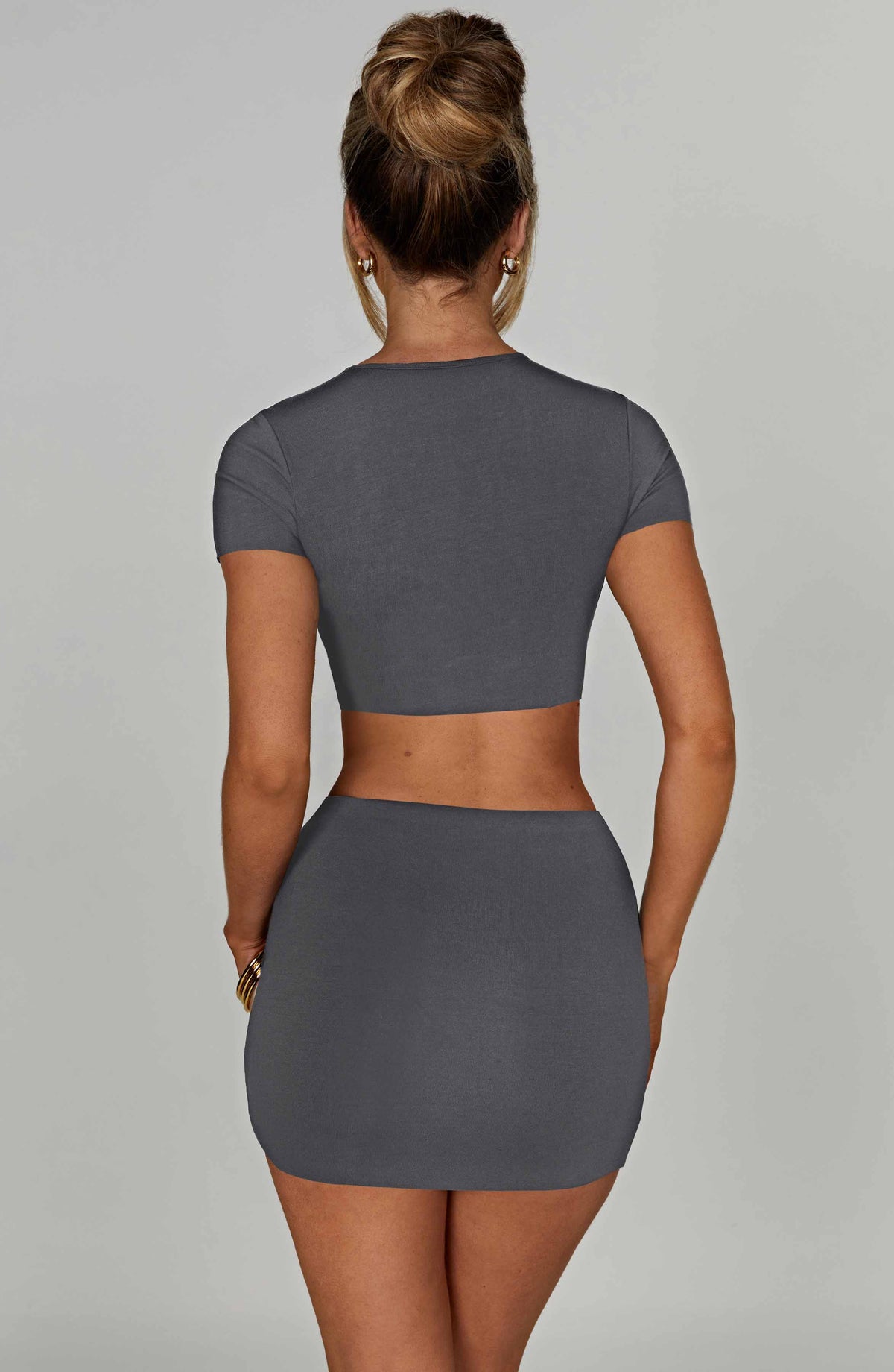 Belavie Reinne Mini Skirt - Charcoal