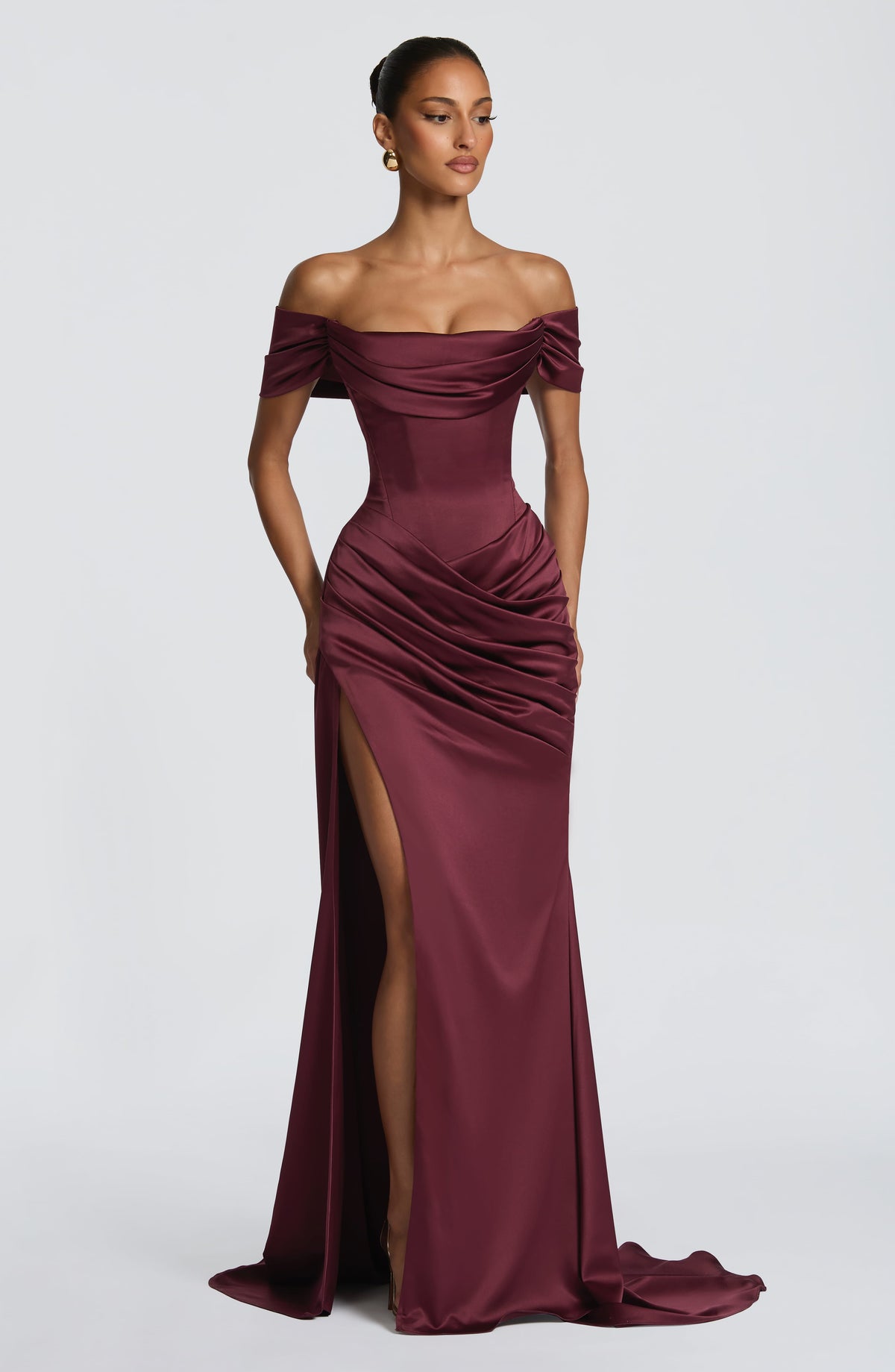 Belavie Rionella Gown - Cherry Lacquer