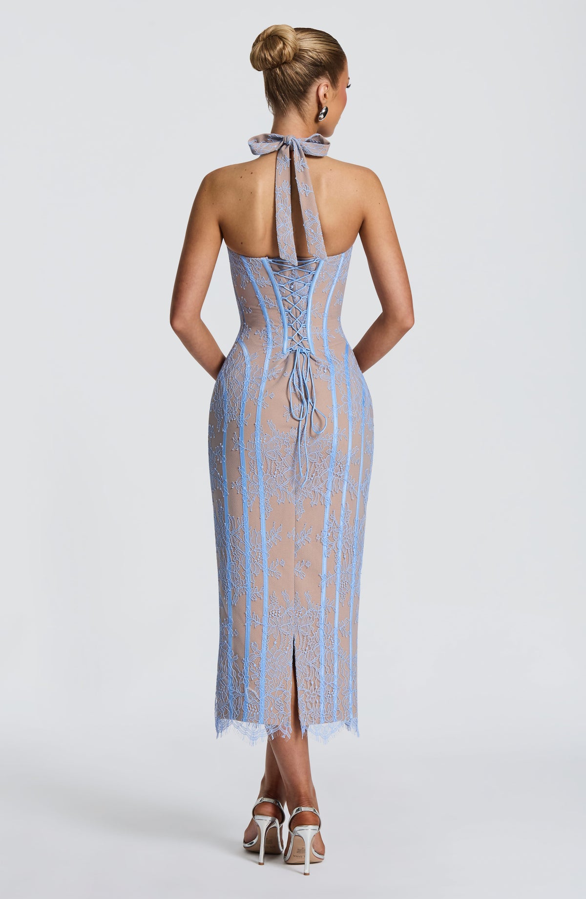 Belavie Ronella Midi Dress - Powder Blue
