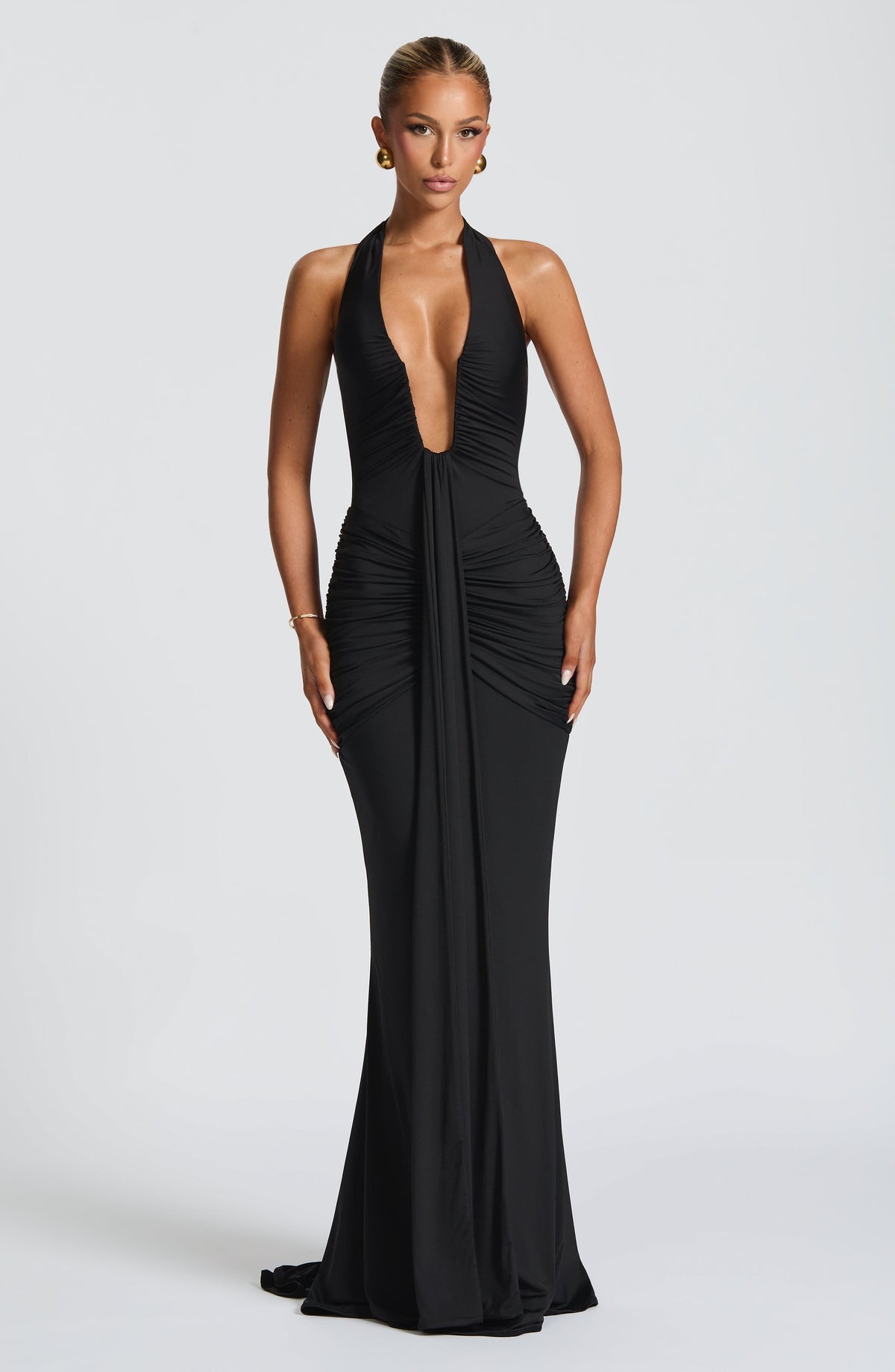 Belavie Rosettella Maxi Dress - Black