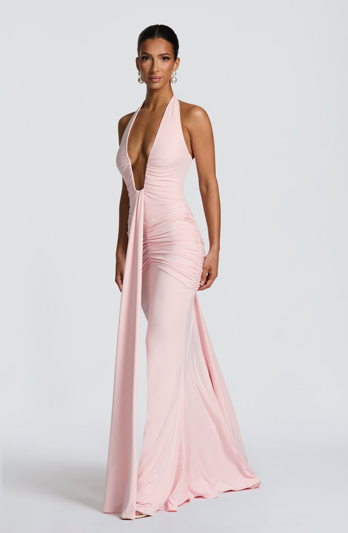 Belavie Rosettella Maxi Dress - Blush