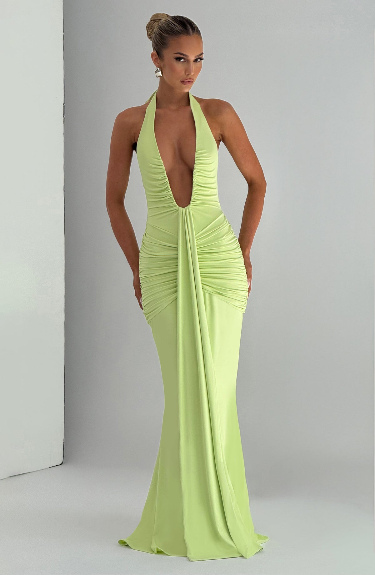 Belavie Rosettella Maxi Dress - Lime