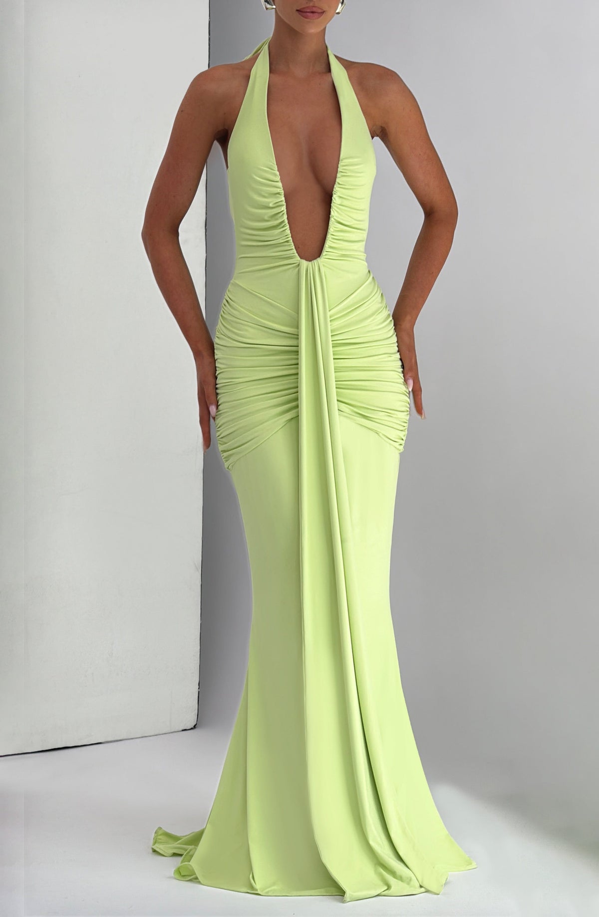 Belavie Rosettella Maxi Dress - Lime