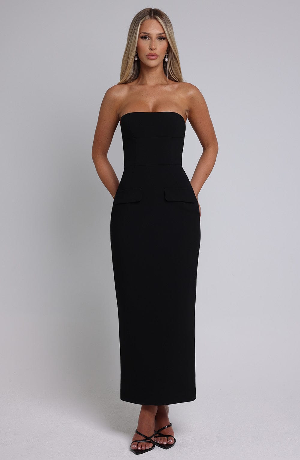 Belavie Roxannella Midaxi Dress - Black