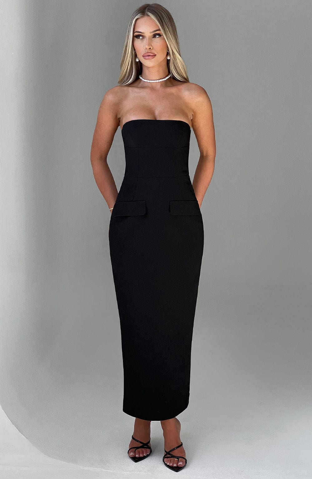 Belavie Roxannella Midaxi Dress - Black