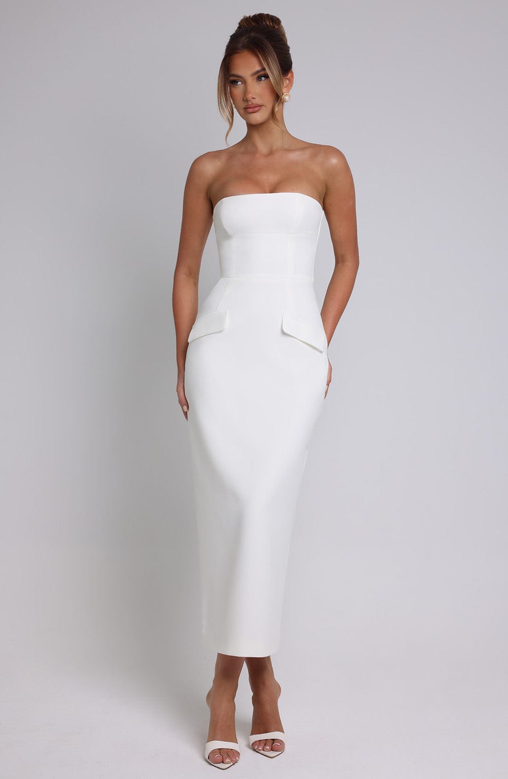 Belavie Roxannella Midaxi Dress - Ivory