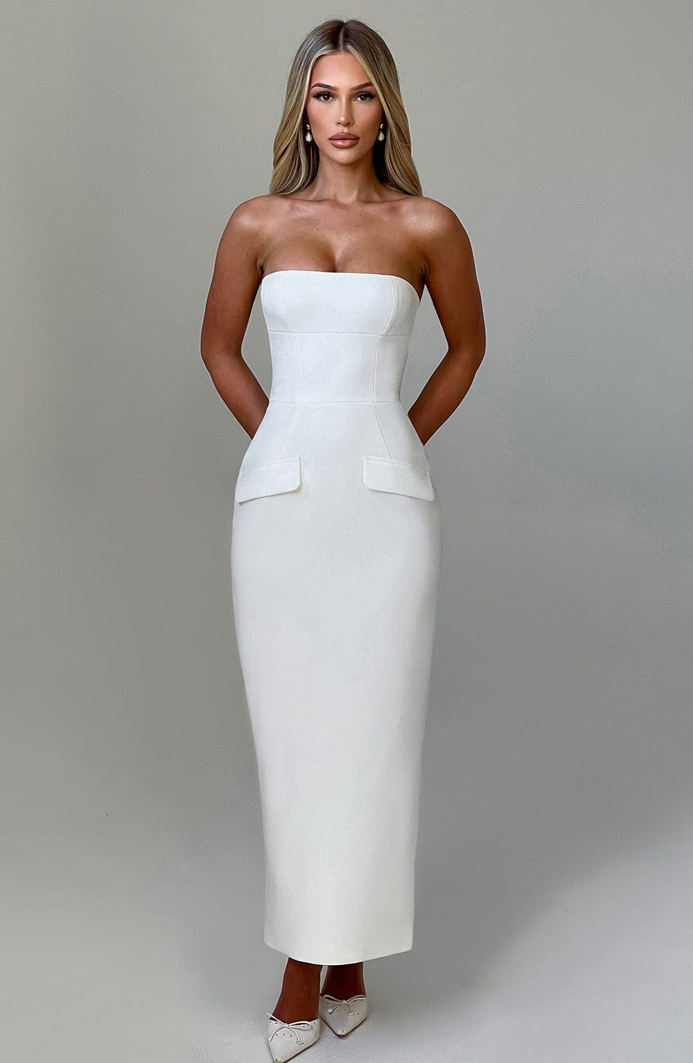 Belavie Roxannella Midaxi Dress - Ivory