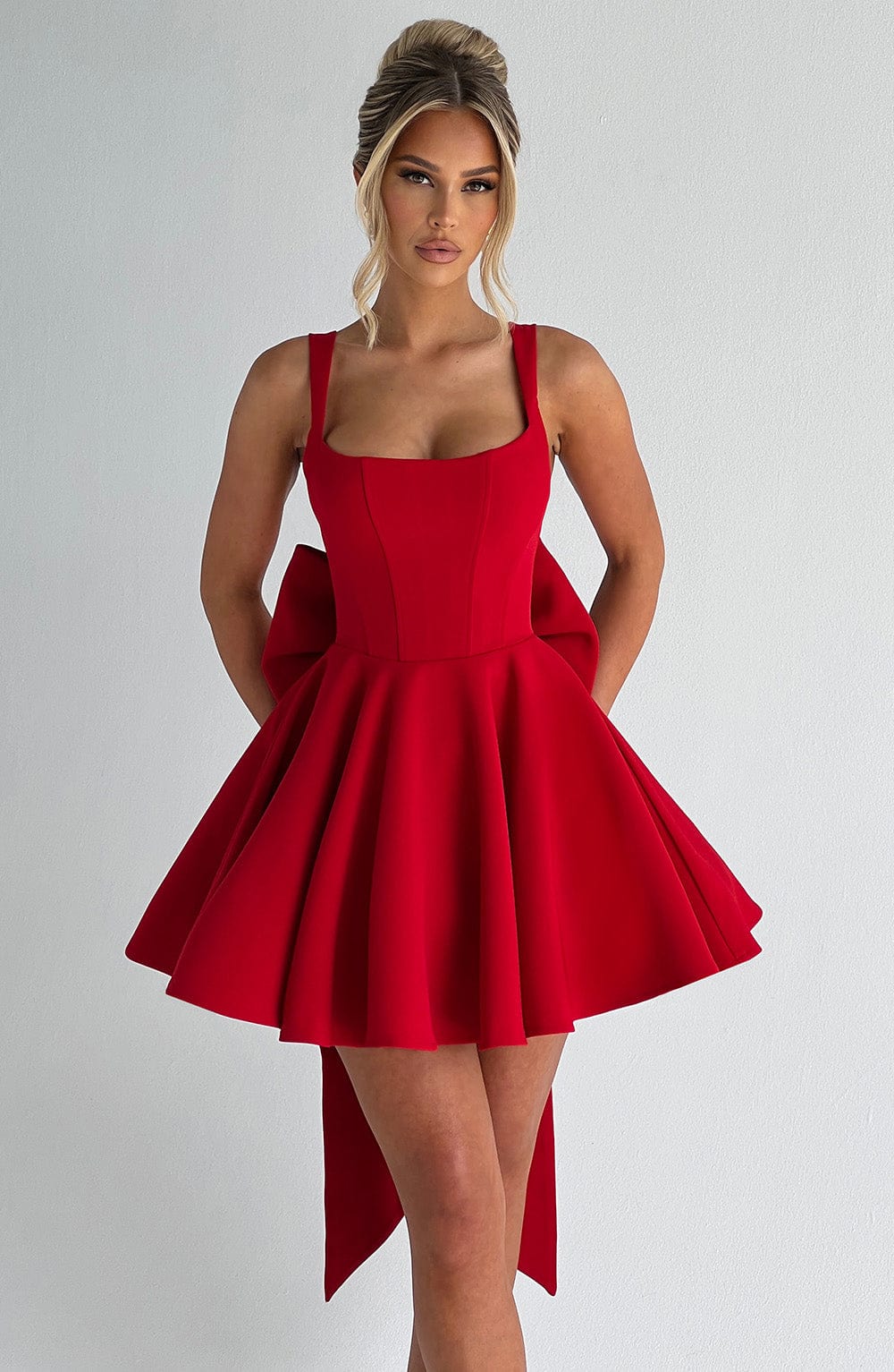 Belavie Ruella Mini Dress - Red