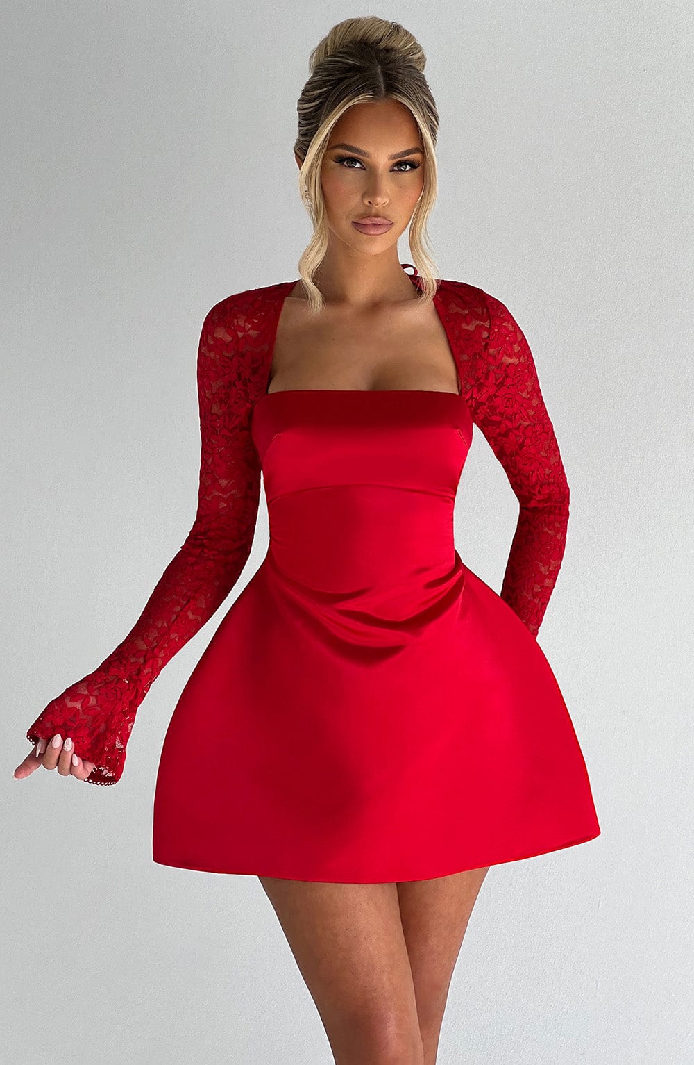 Belavie Sadiella Mini Dress - Red