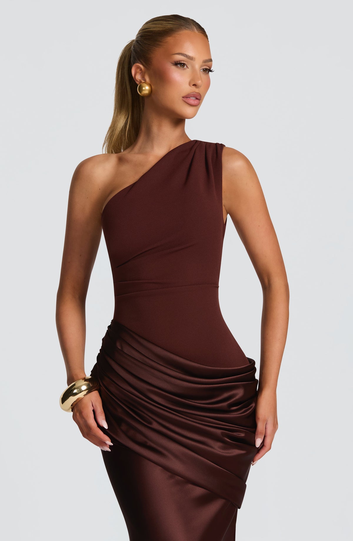 Belavie Sadonella Maxi Dress - Plum Brown