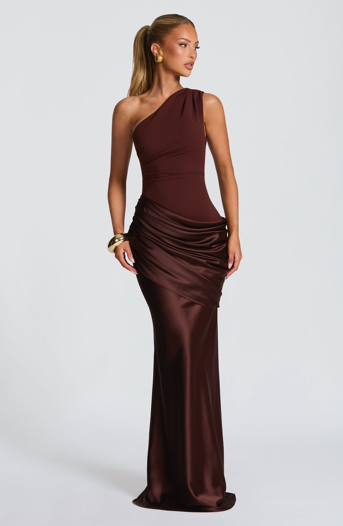 Belavie Sadonella Maxi Dress - Plum Brown