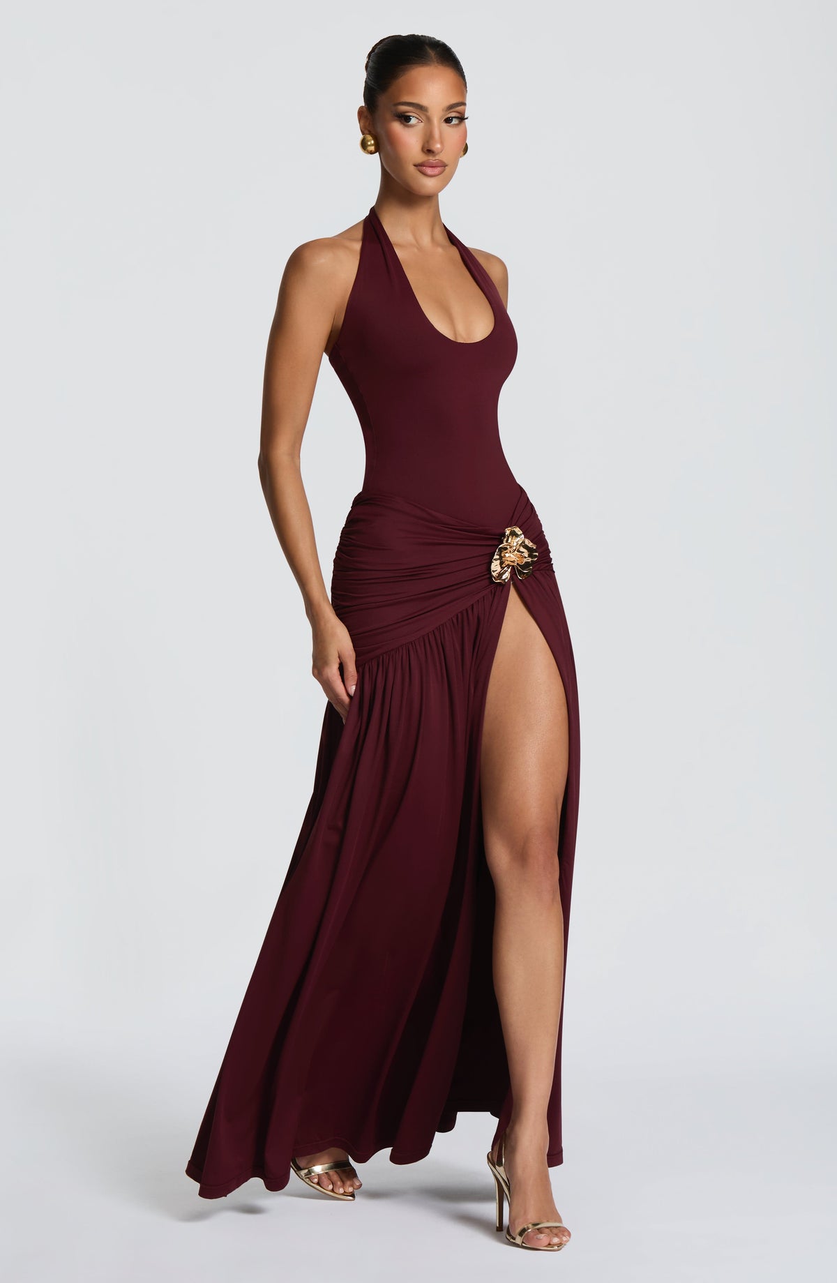 Belavie Sairella Maxi Skirt - Cherry Lacquer