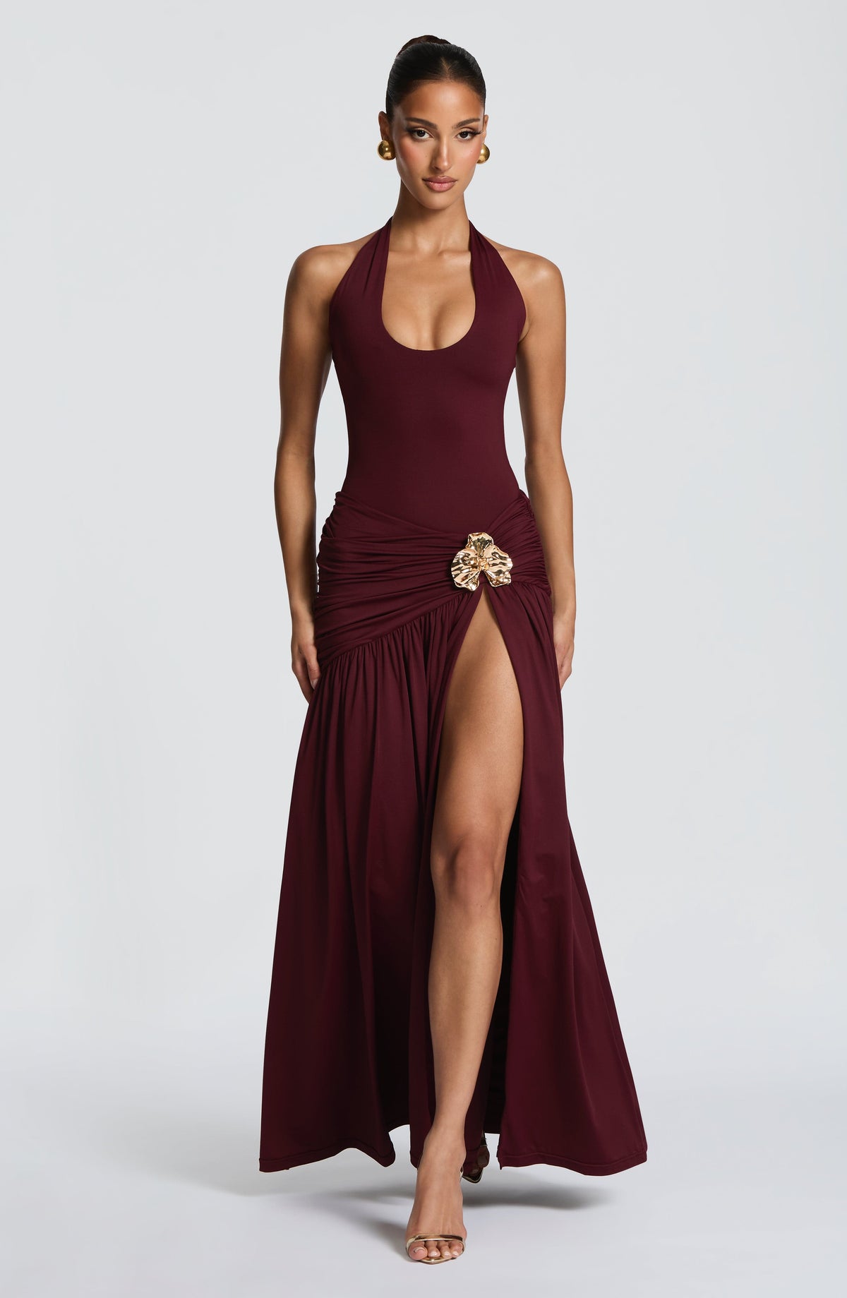 Belavie Sairella Maxi Skirt - Cherry Lacquer