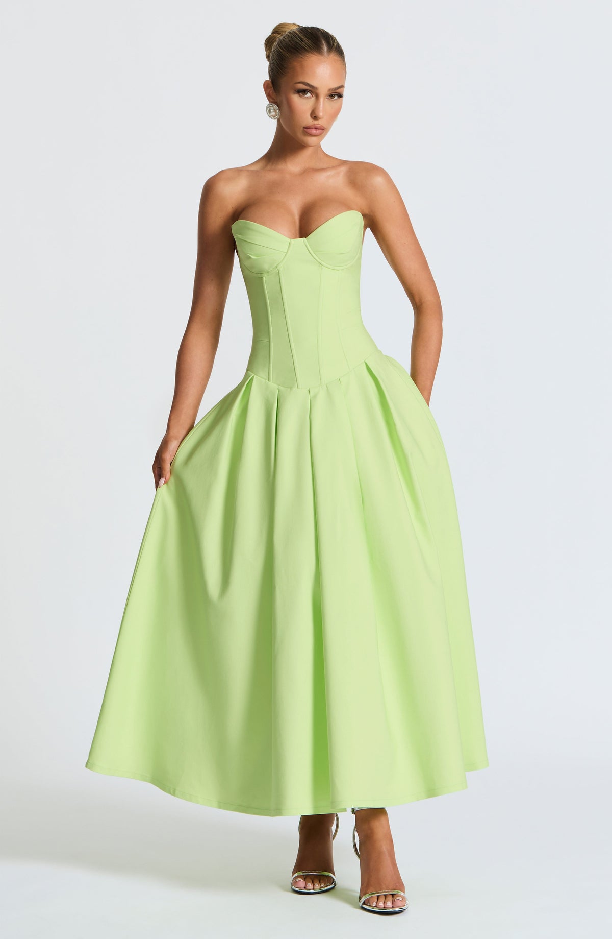 Belavie Salmella Midi Dress - Lime