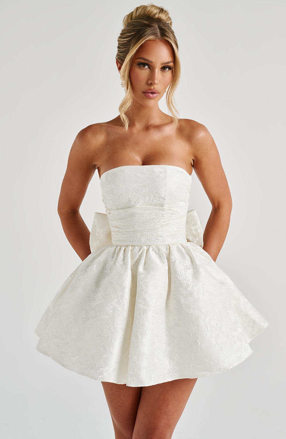 Belavie Salomella Mini Dress - Ivory