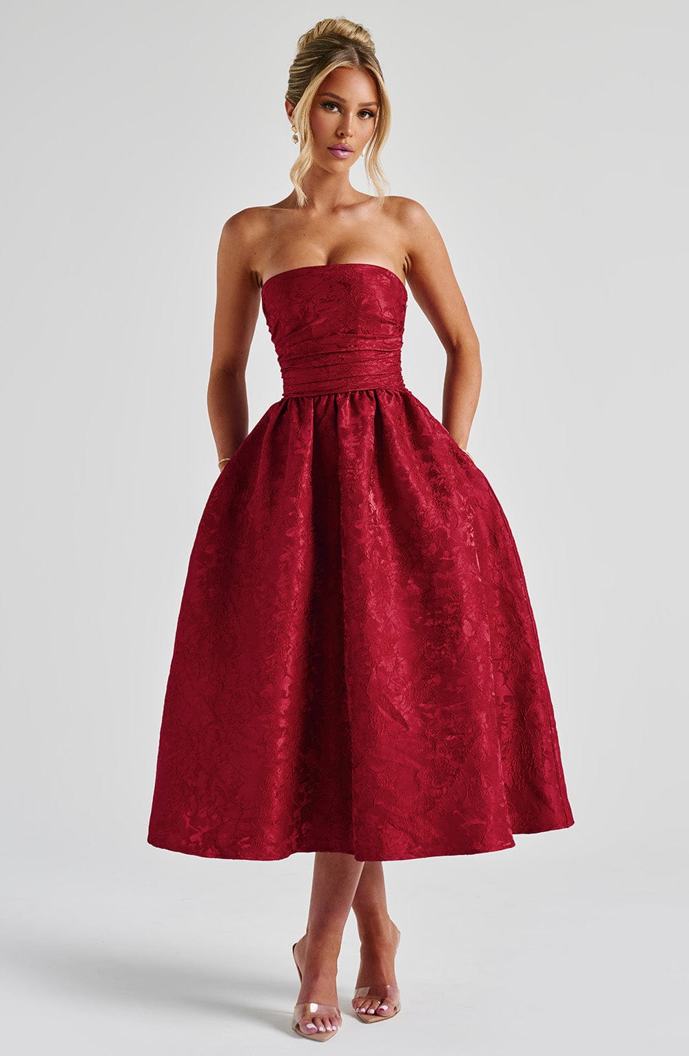 Belavie Saoirsella Midi Dress - Red