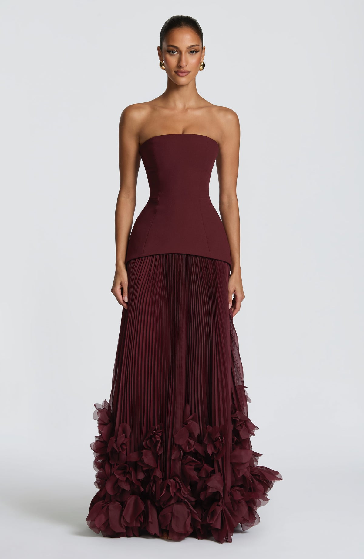 Belavie Seraphinella Gown - Cherry Lacquer