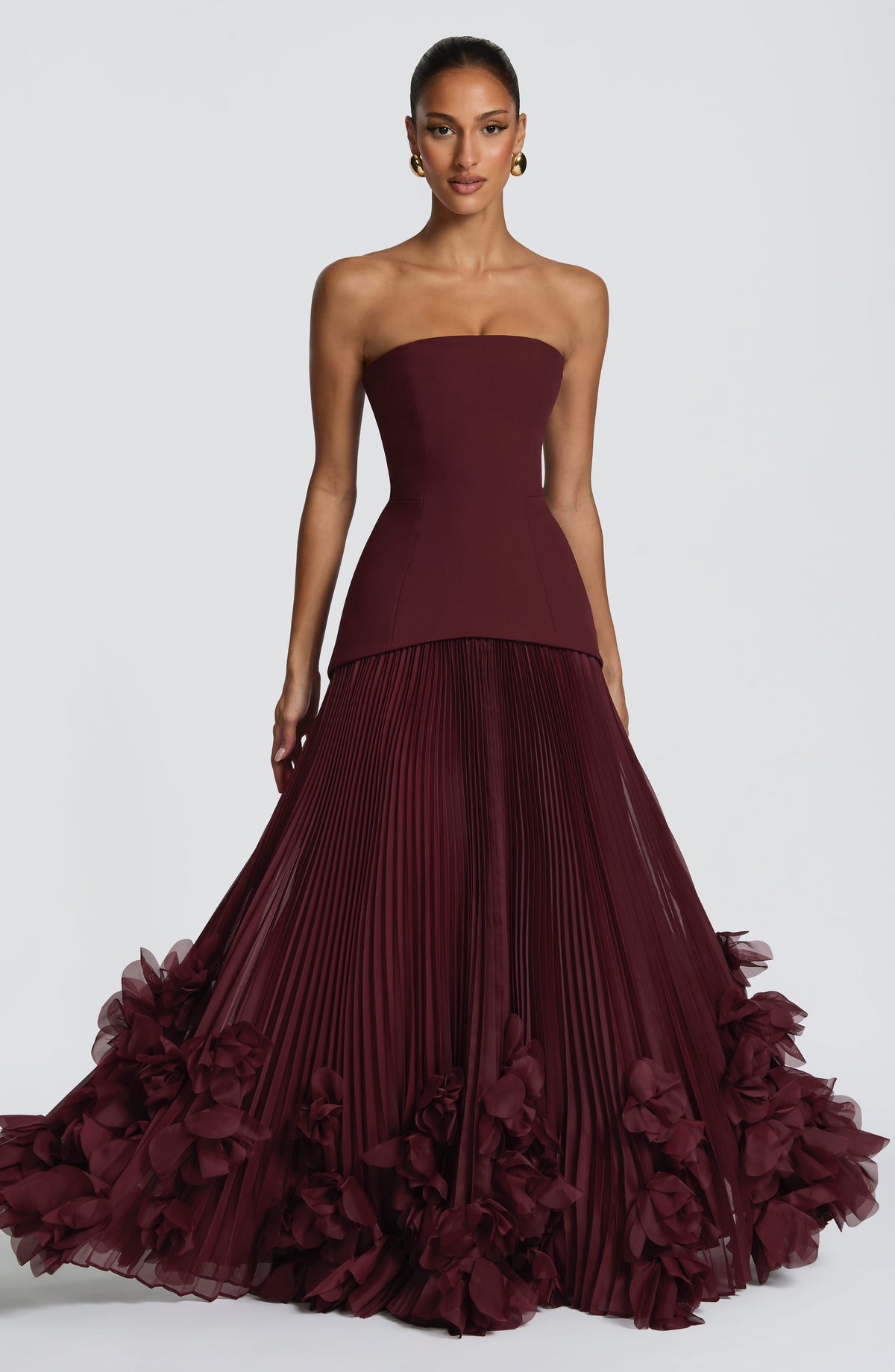 Belavie Seraphinella Gown - Cherry Lacquer