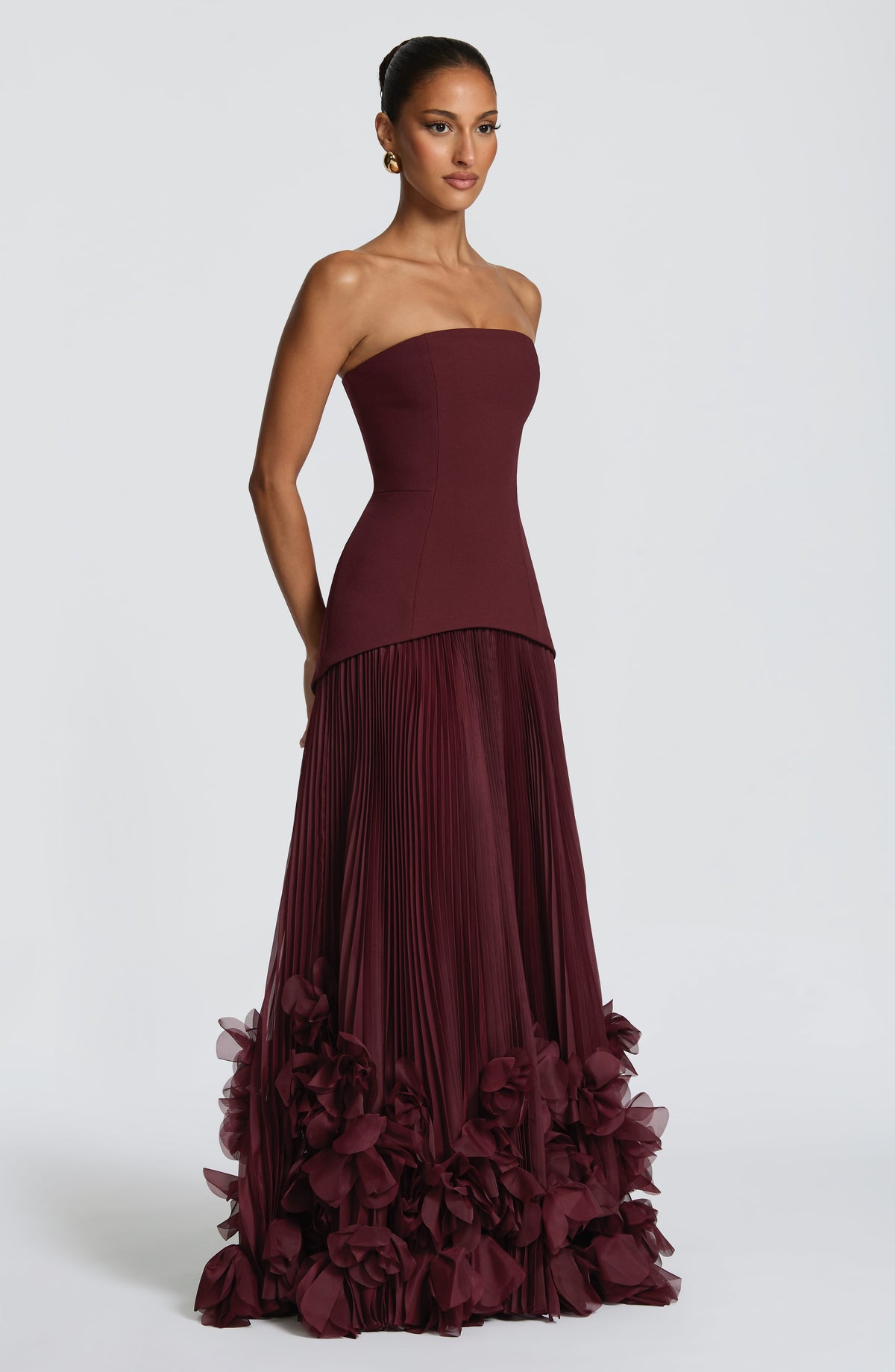 Belavie Seraphinella Gown - Cherry Lacquer