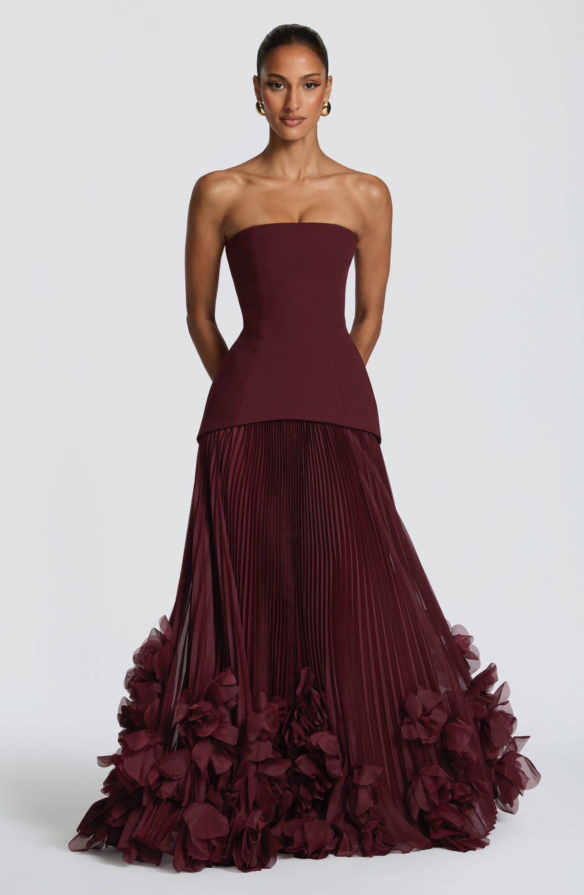 Belavie Seraphinella Gown - Cherry Lacquer