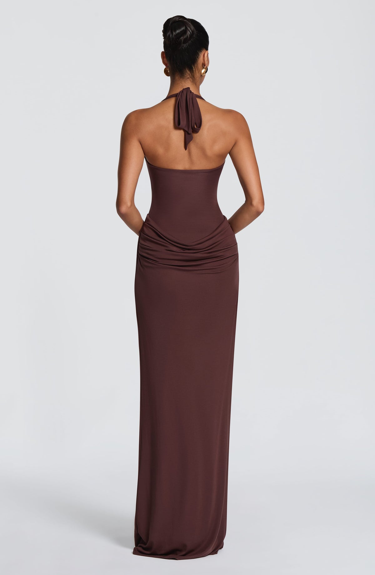 Belavie Sharonella Maxi Dress - Plum Brown