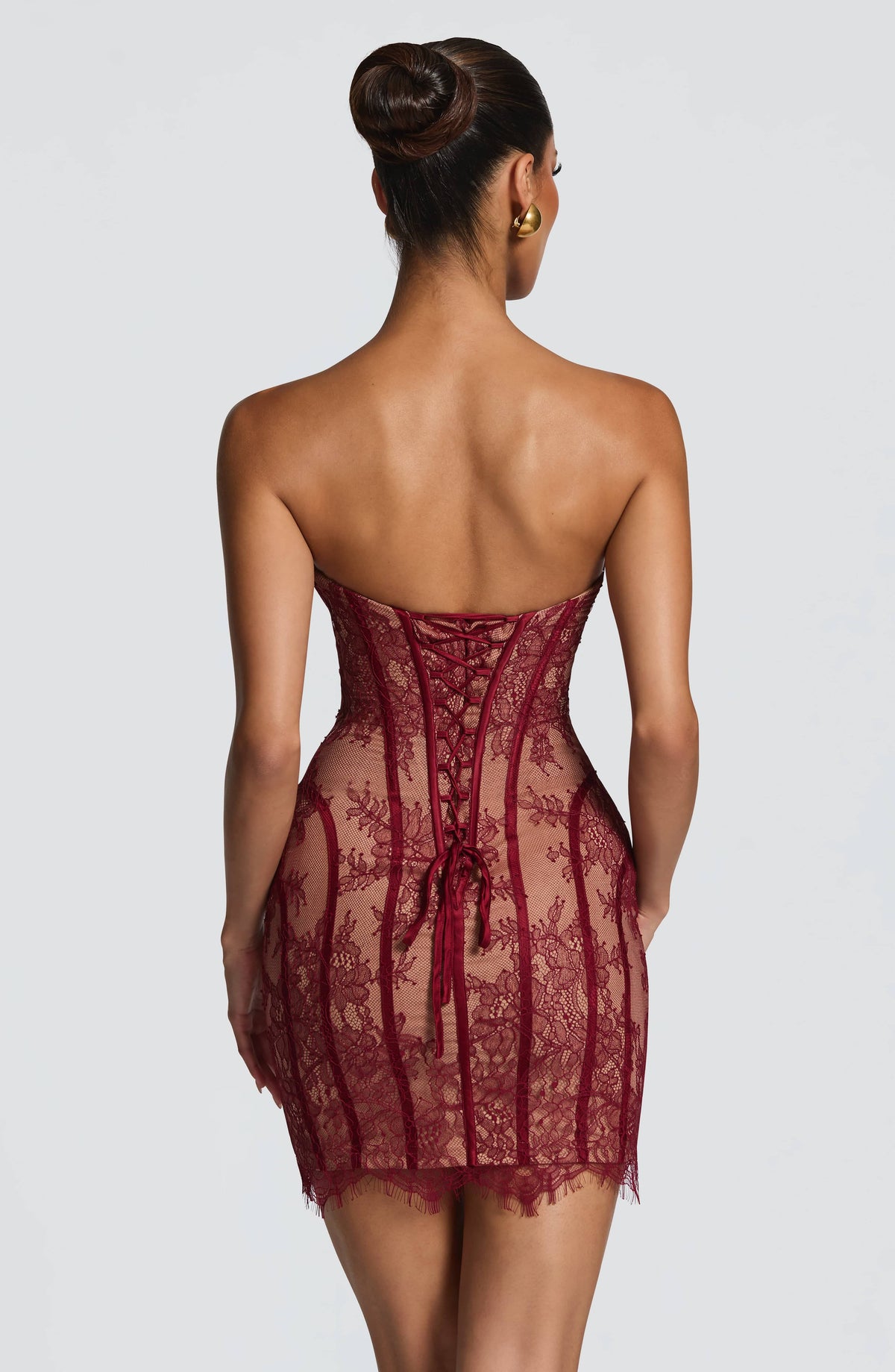 Belavie Sianne Mini Dress - Burgundy