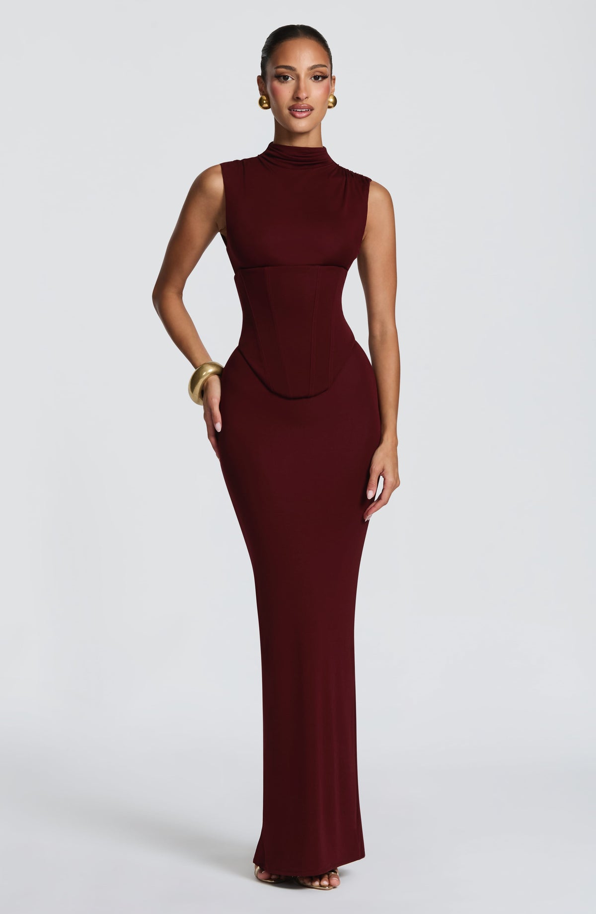 Belavie Solinella Maxi Dress - Cherry Lacquer