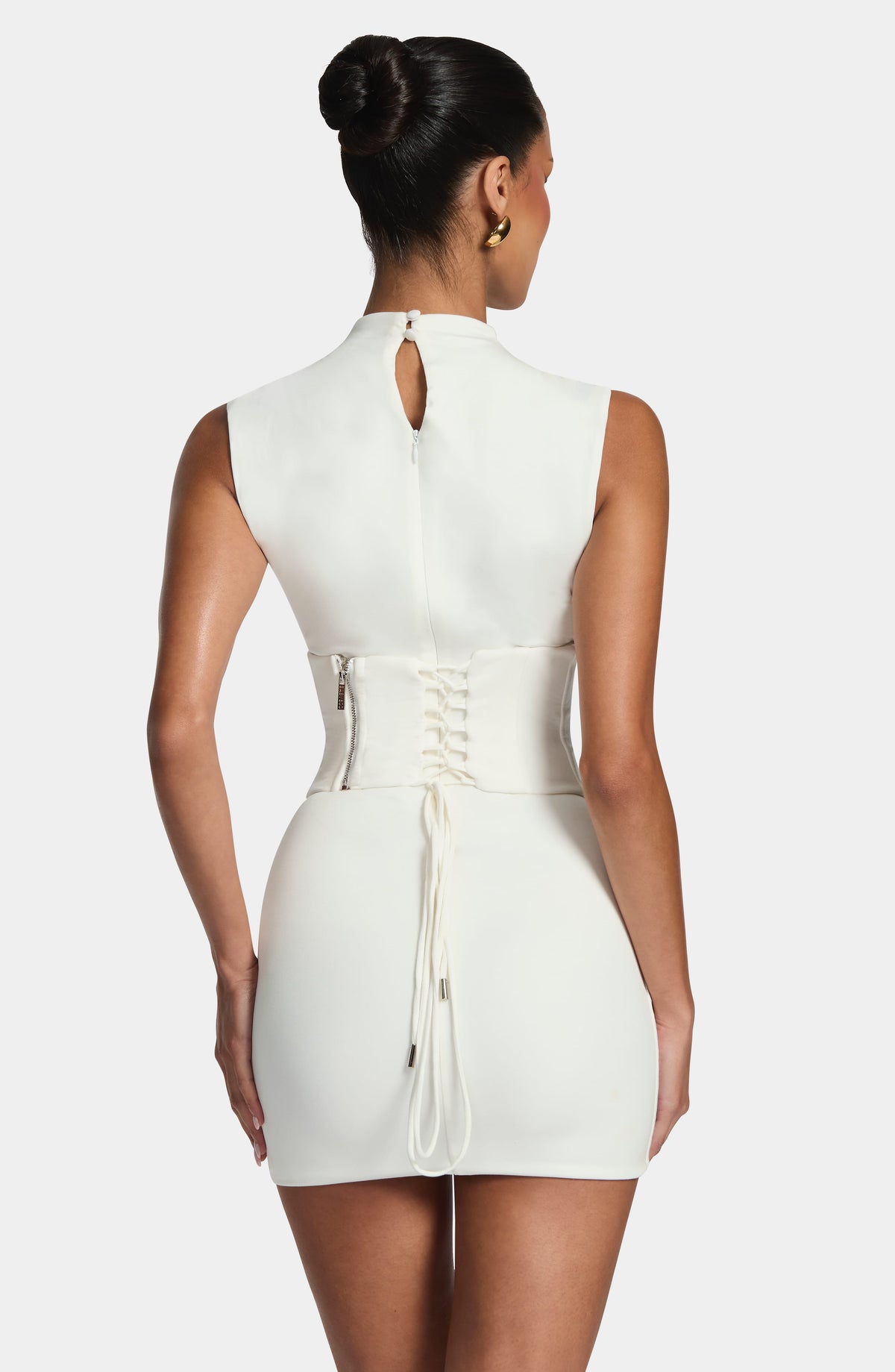 Belavie Solinella Mini Dress - Ivory