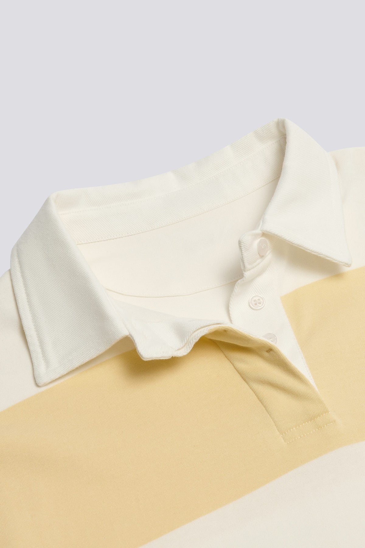 Belavie Striped Oversized Long-Sleeve T-Shirt in Lemon
