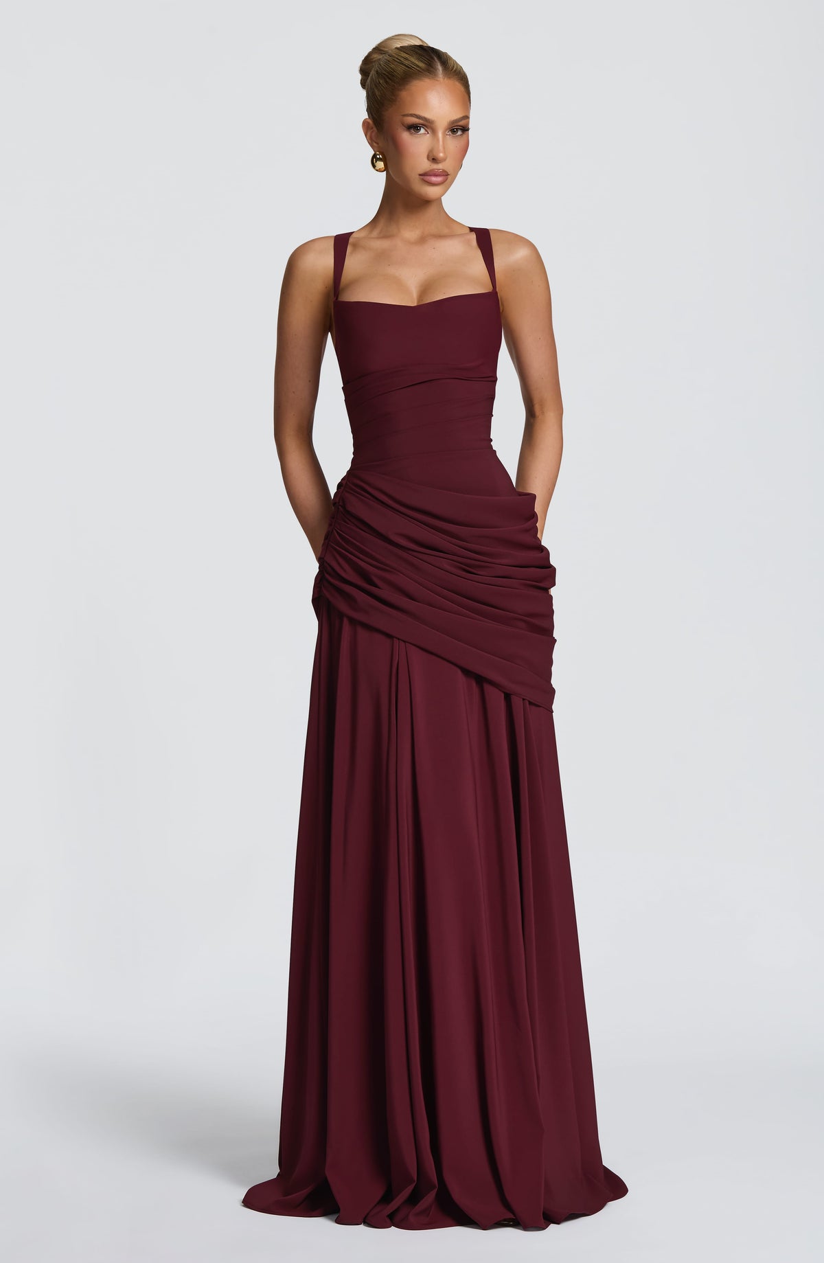 Belavie Surella Maxi Dress - Cherry Lacquer