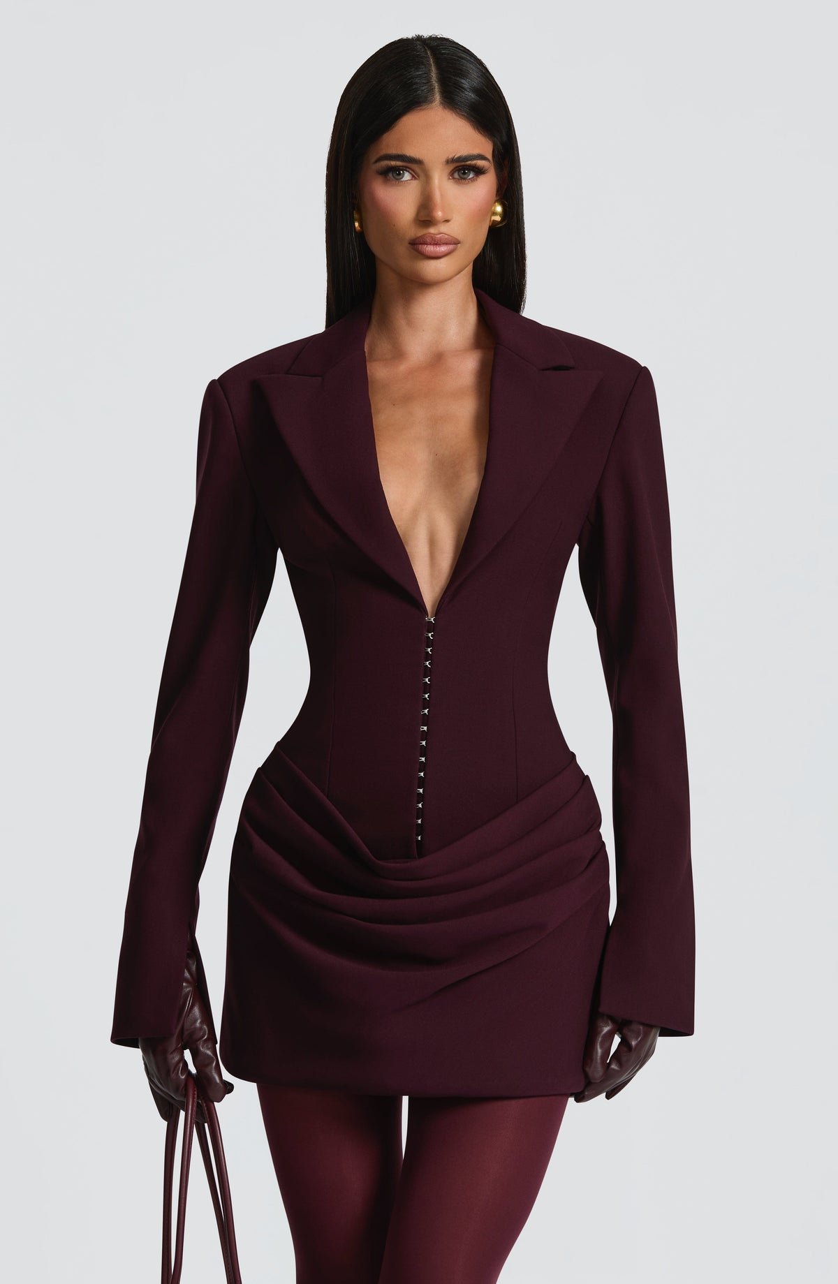 Belavie Susiella Mini Dress - Plum