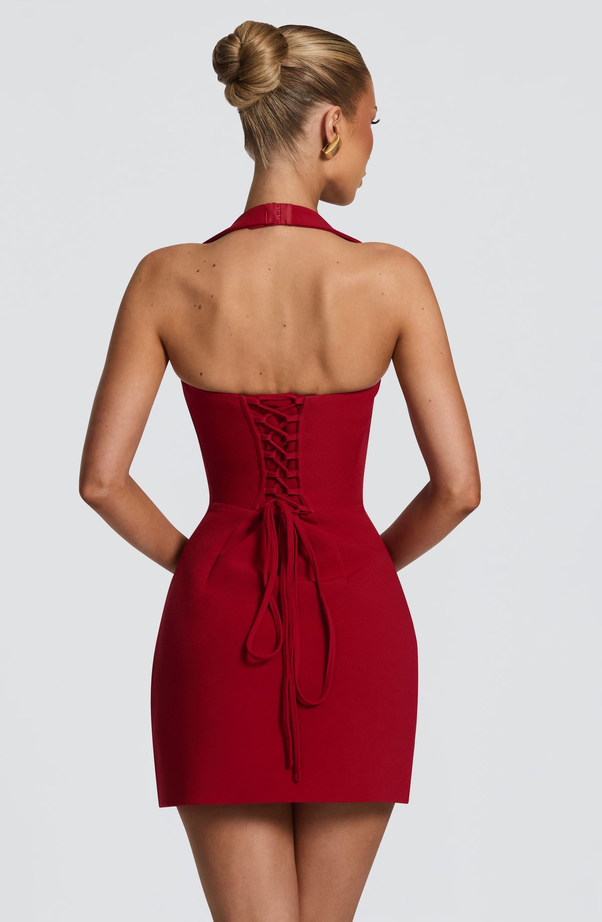 Belavie Tamsinne Mini Dress - Deep Red