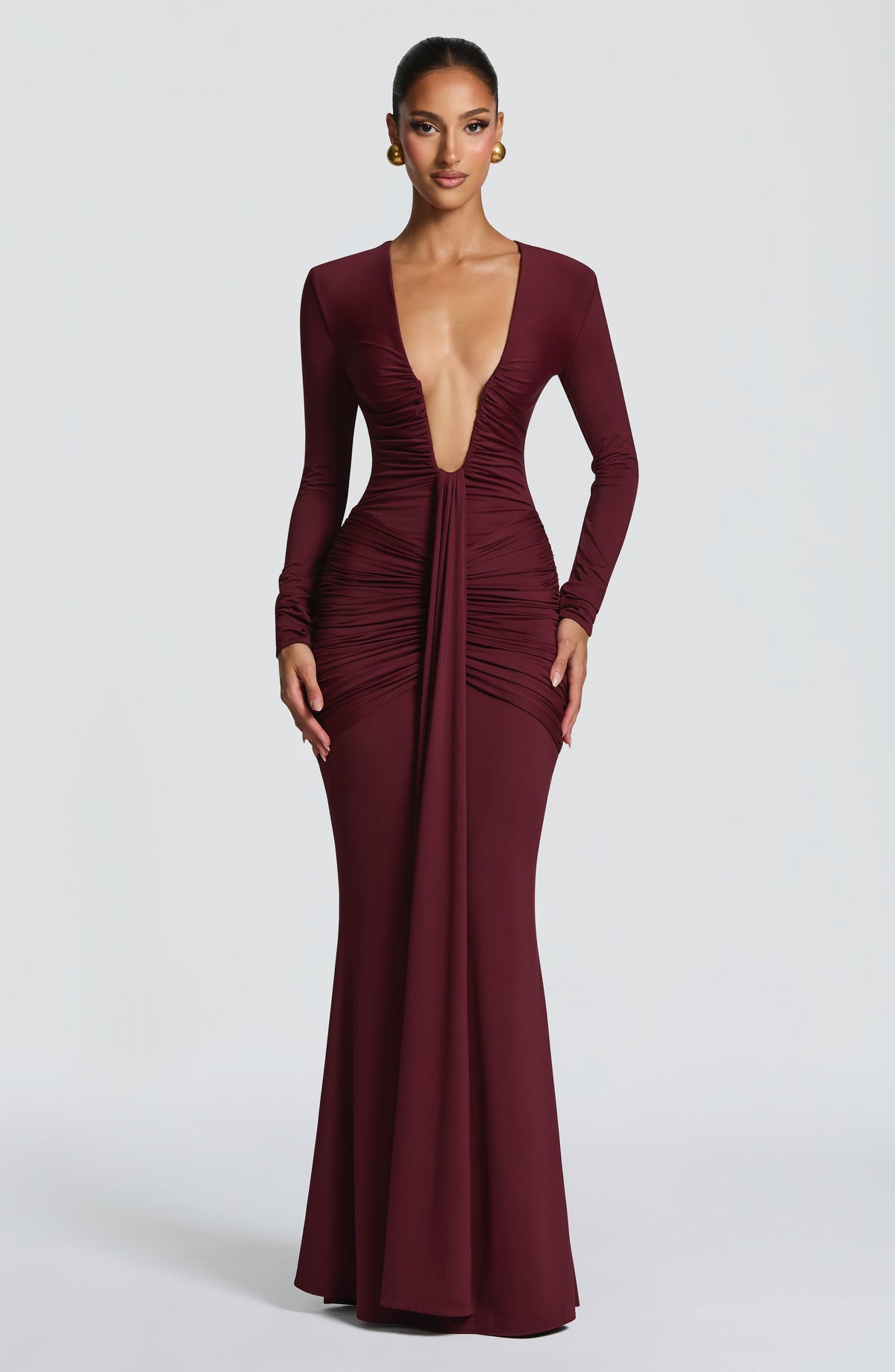 Belavie Tarella Maxi Dress - Cherry Lacquer