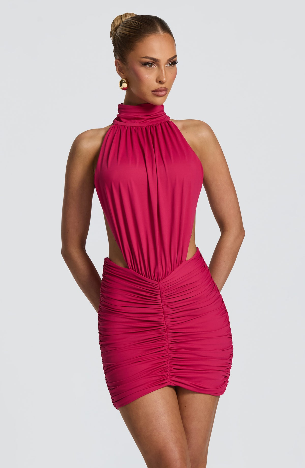 Belavie Theklella Mini Dress - Raspberry