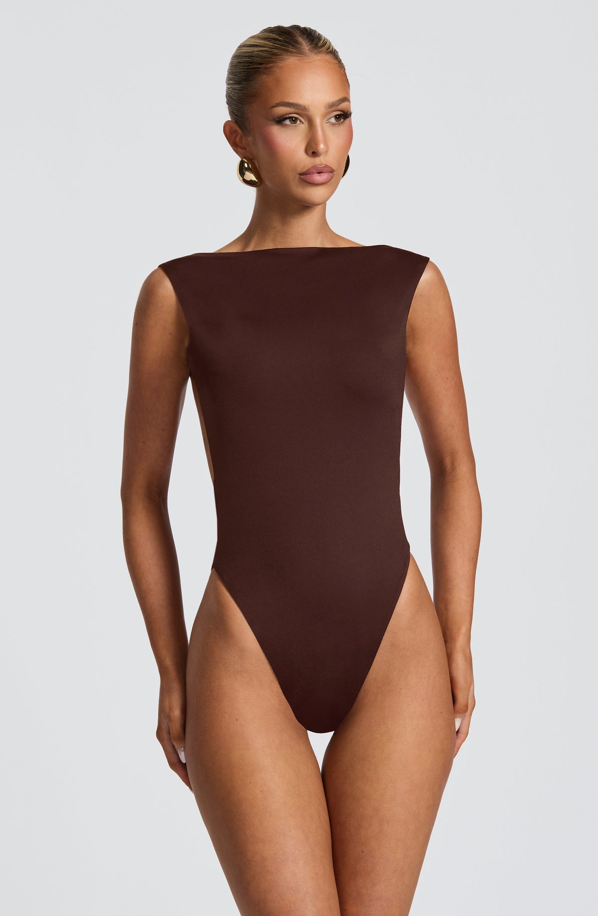 Belavie Toria Bodysuit - Plum Brown